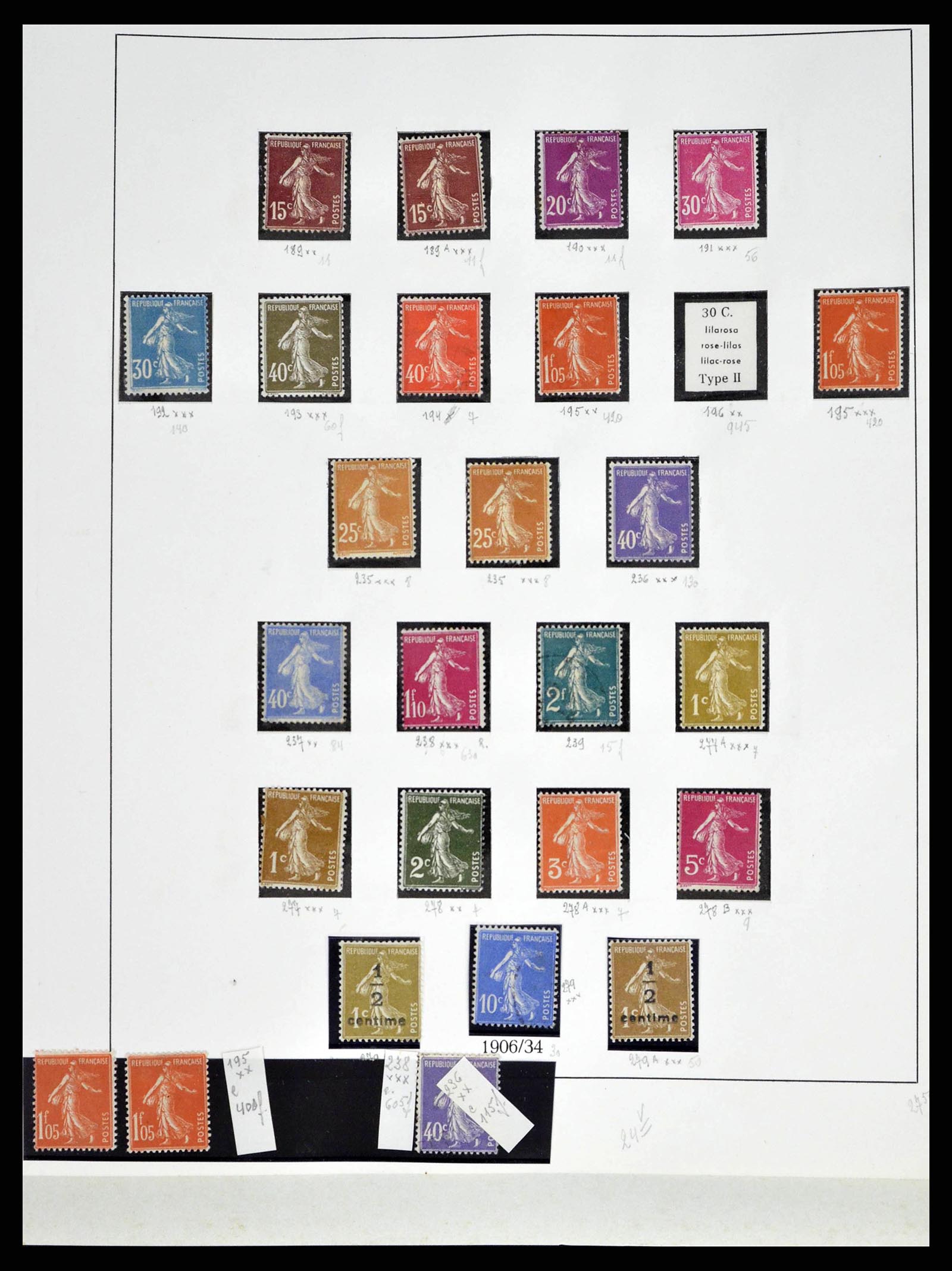 38651 0023 - Postzegelverzameling 38651 Frankrijk 1849-1978.