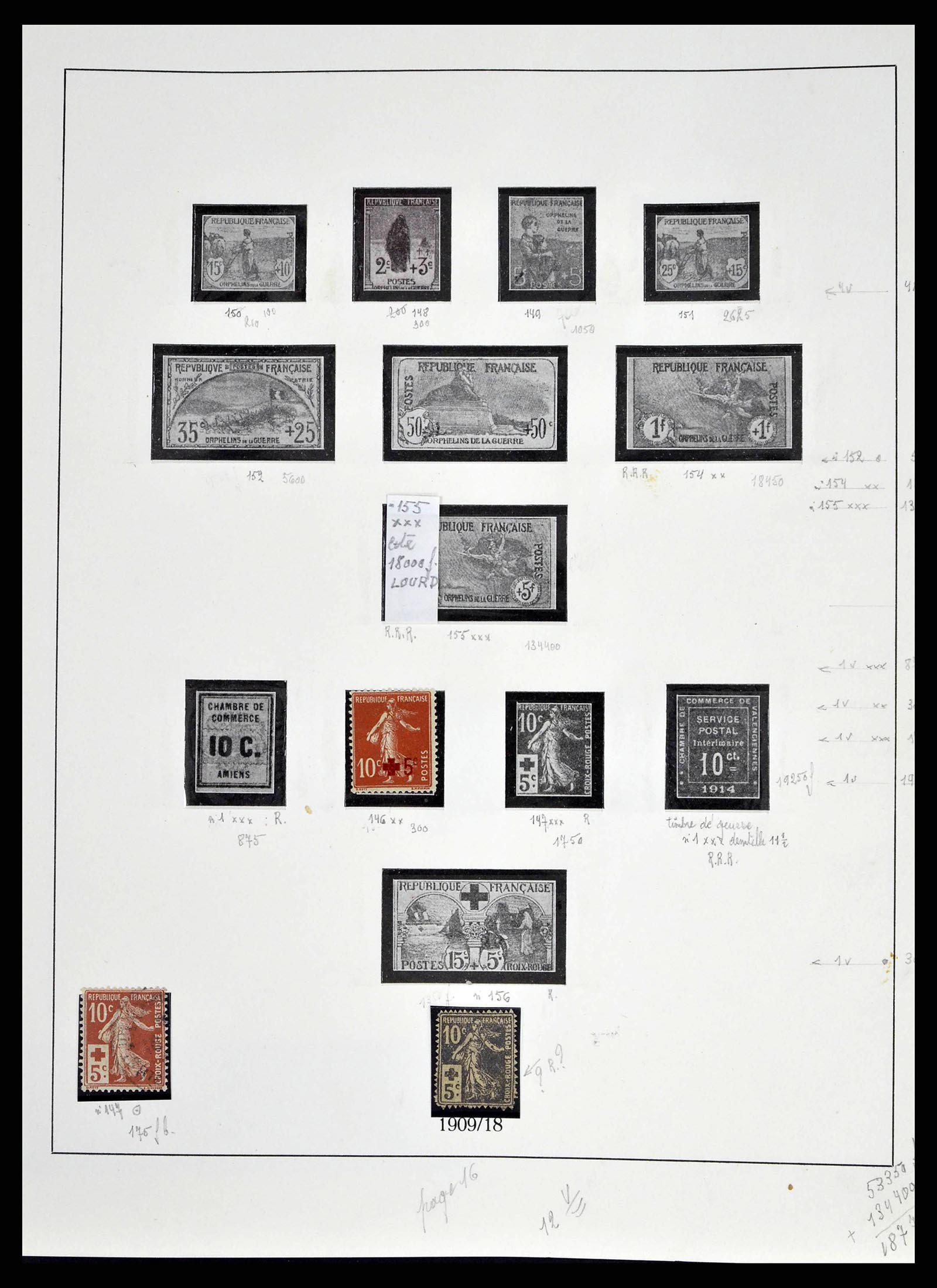 38651 0026 - Postzegelverzameling 38651 Frankrijk 1849-1978.