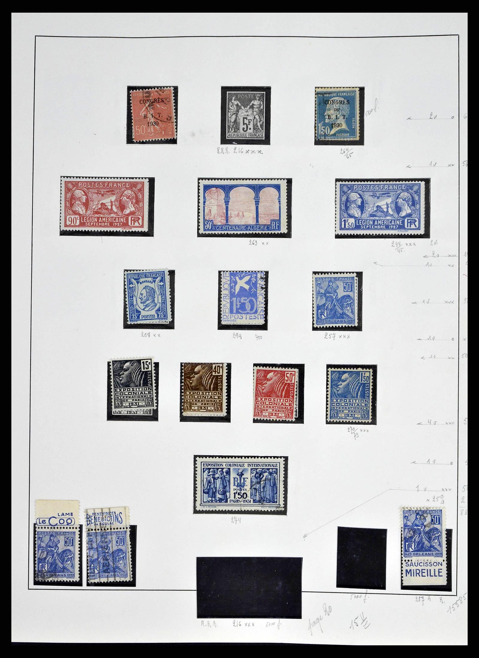 38651 0030 - Stamp collection 38651 France 1849-1978.