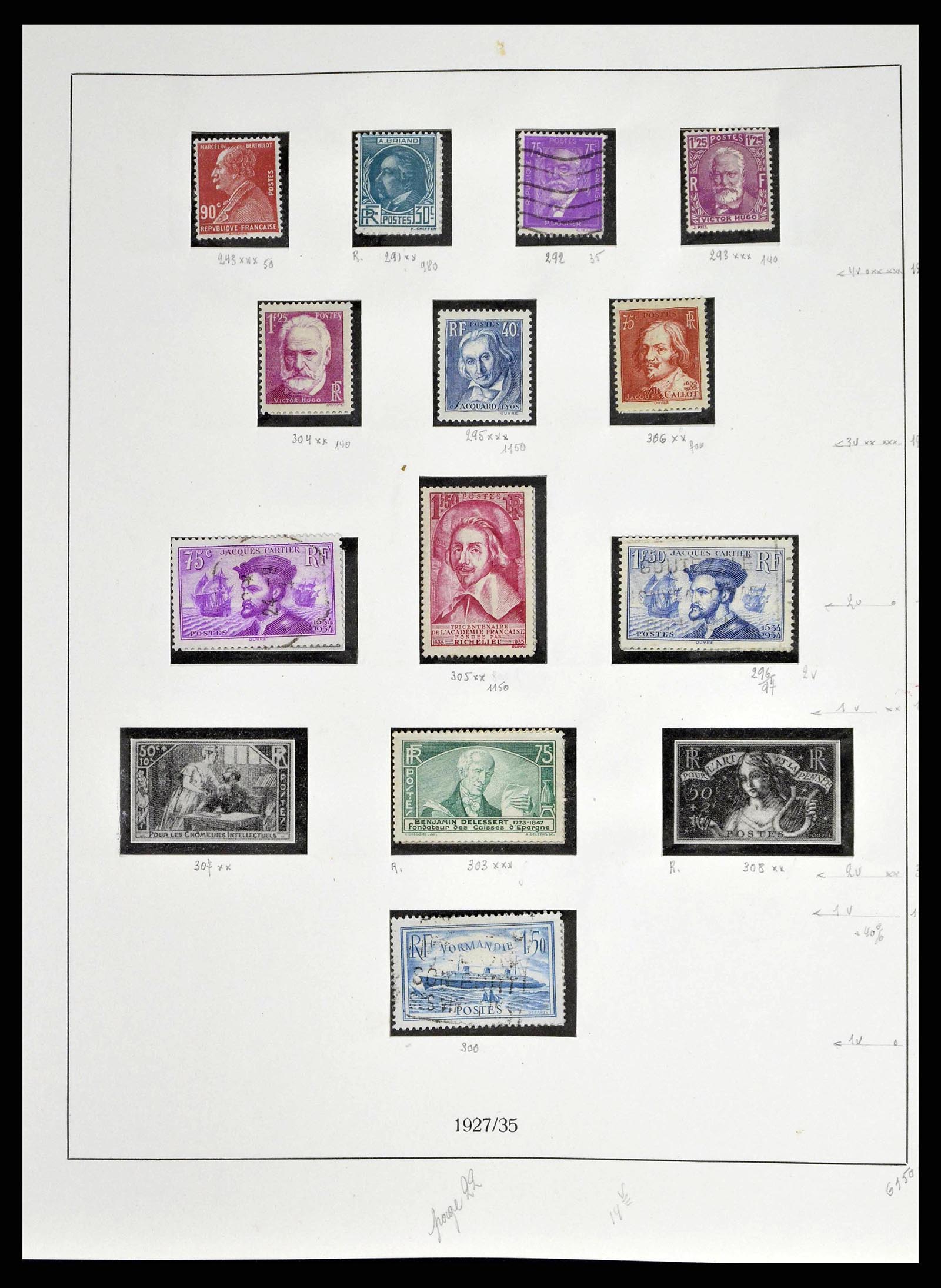 38651 0032 - Stamp collection 38651 France 1849-1978.