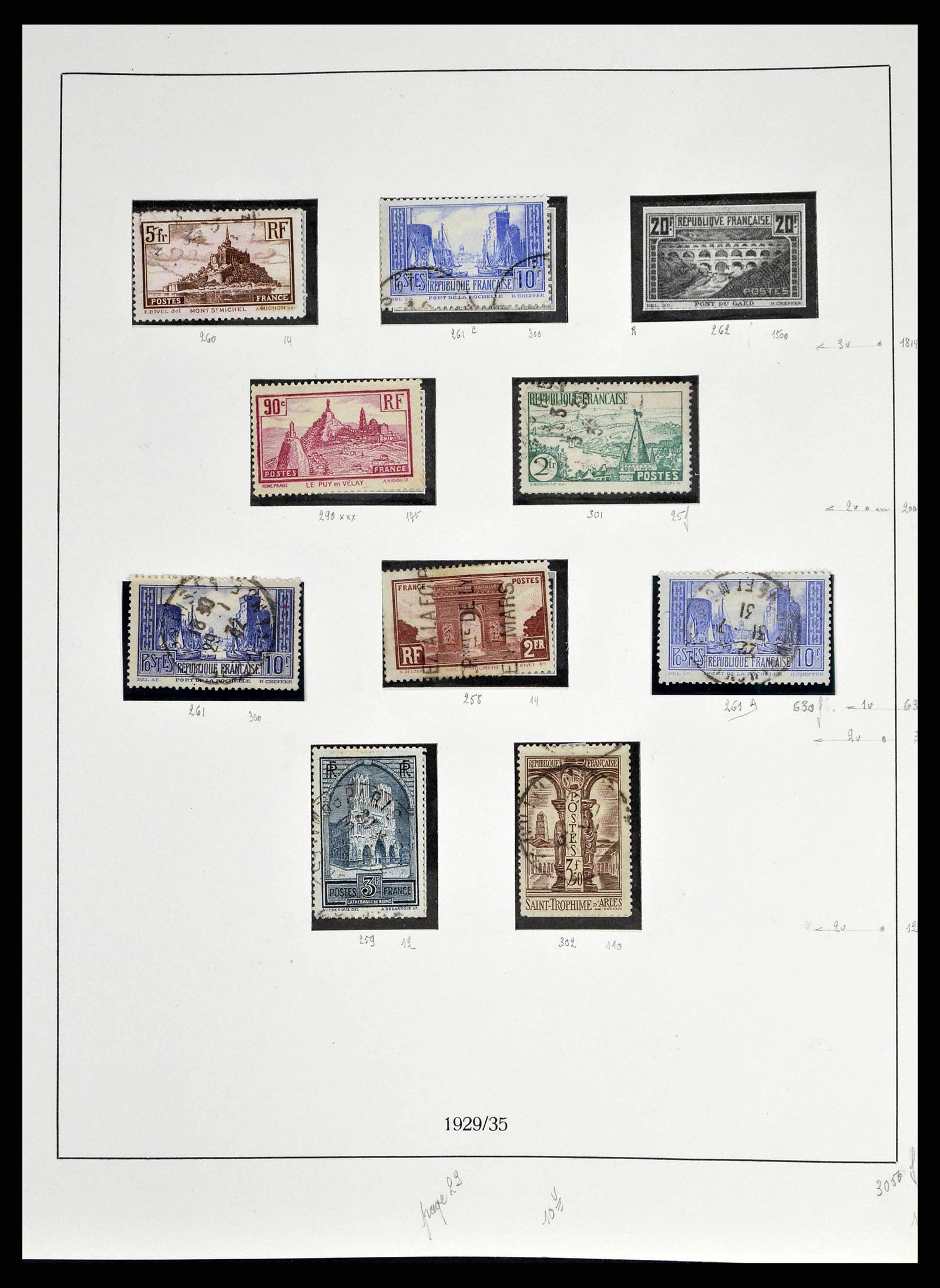 38651 0033 - Postzegelverzameling 38651 Frankrijk 1849-1978.