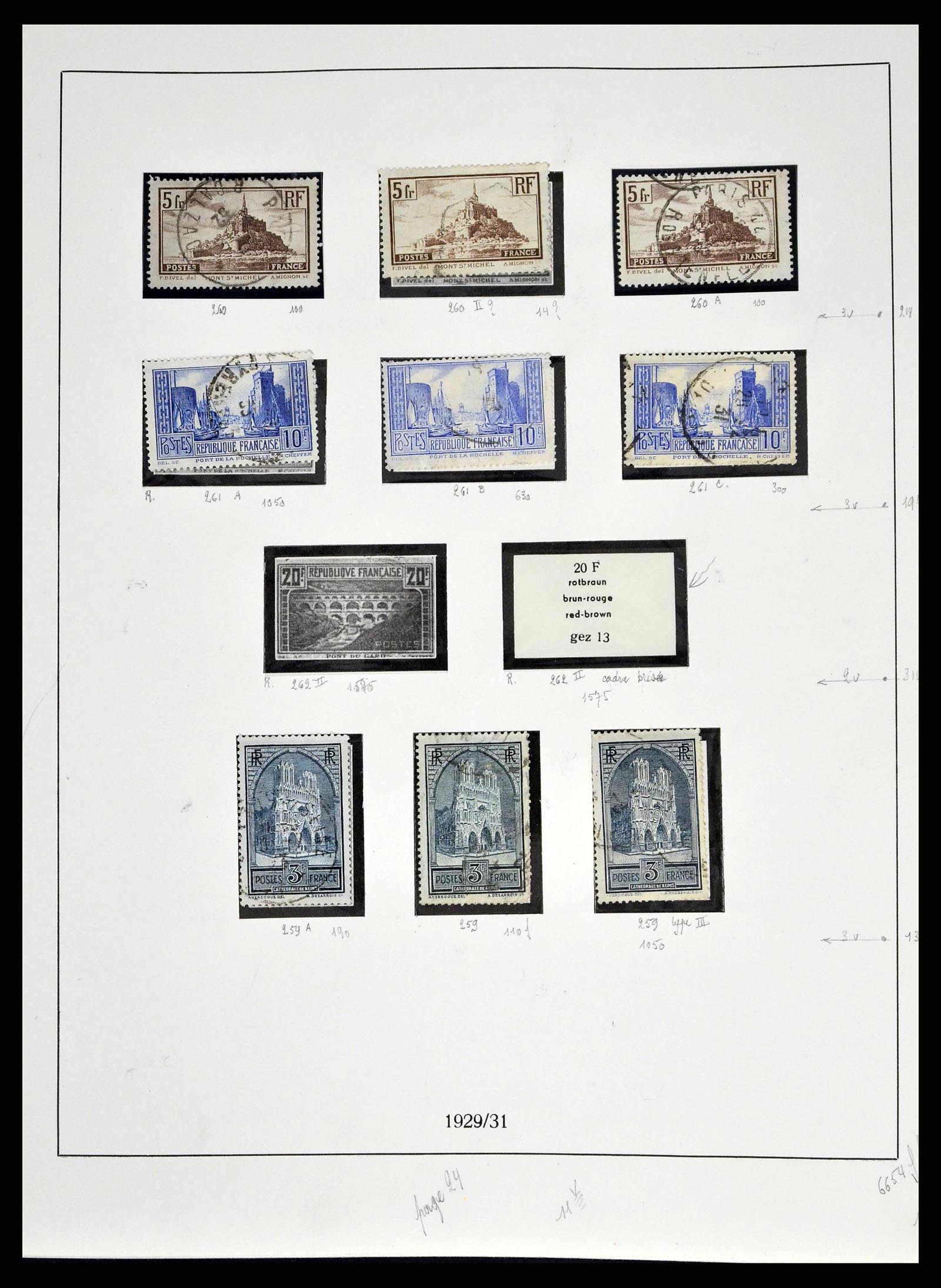 38651 0034 - Postzegelverzameling 38651 Frankrijk 1849-1978.