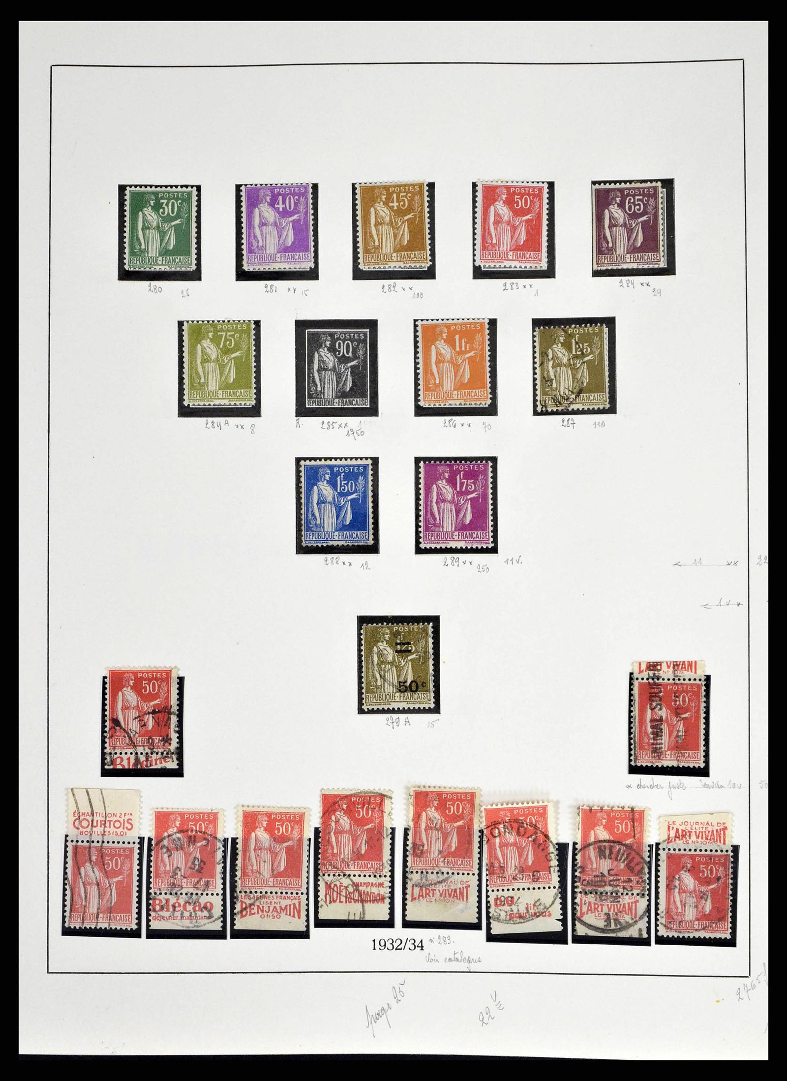 38651 0035 - Postzegelverzameling 38651 Frankrijk 1849-1978.