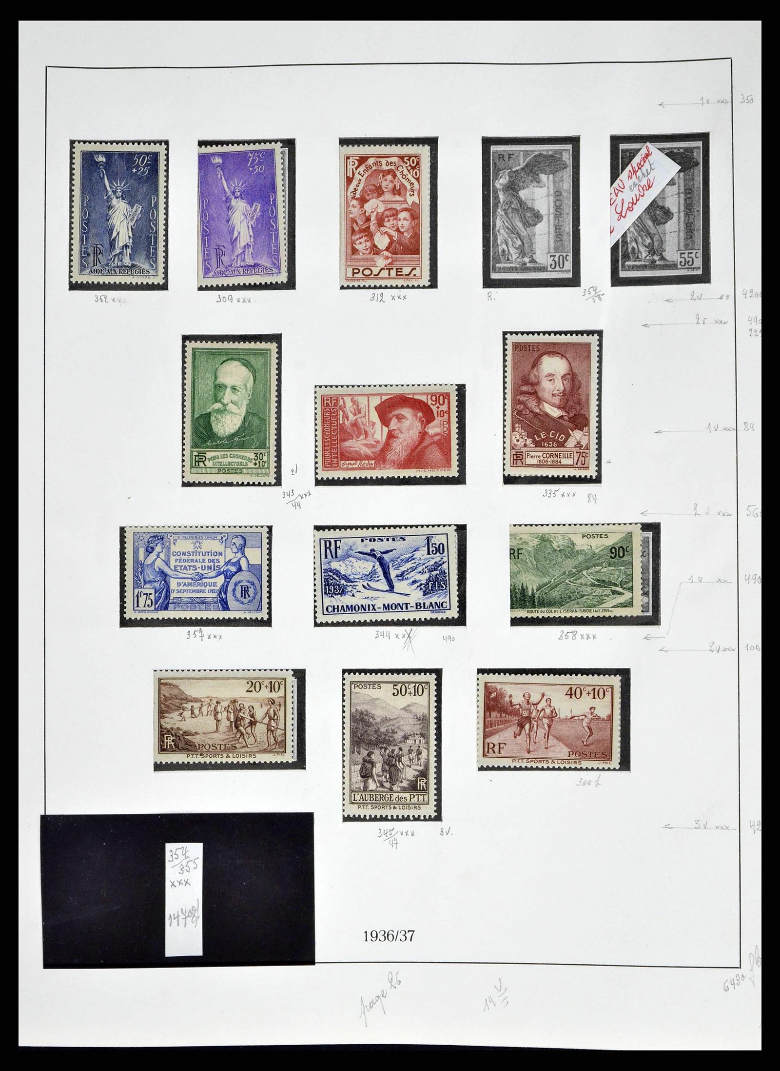 38651 0036 - Postzegelverzameling 38651 Frankrijk 1849-1978.
