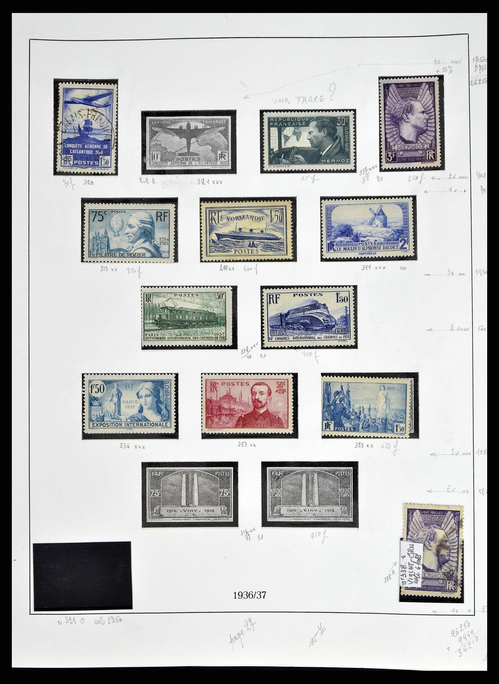 38651 0037 - Postzegelverzameling 38651 Frankrijk 1849-1978.
