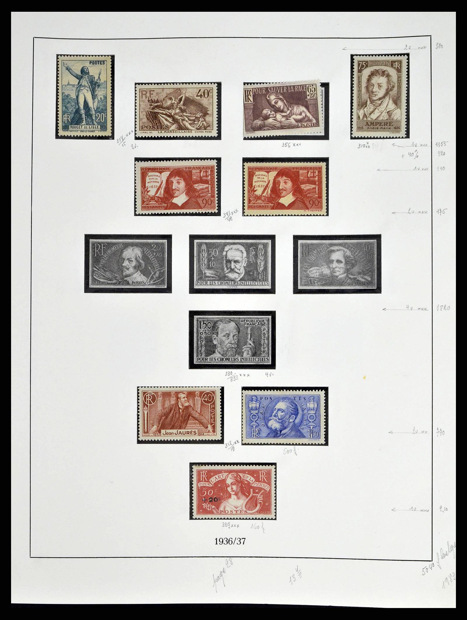 38651 0039 - Postzegelverzameling 38651 Frankrijk 1849-1978.