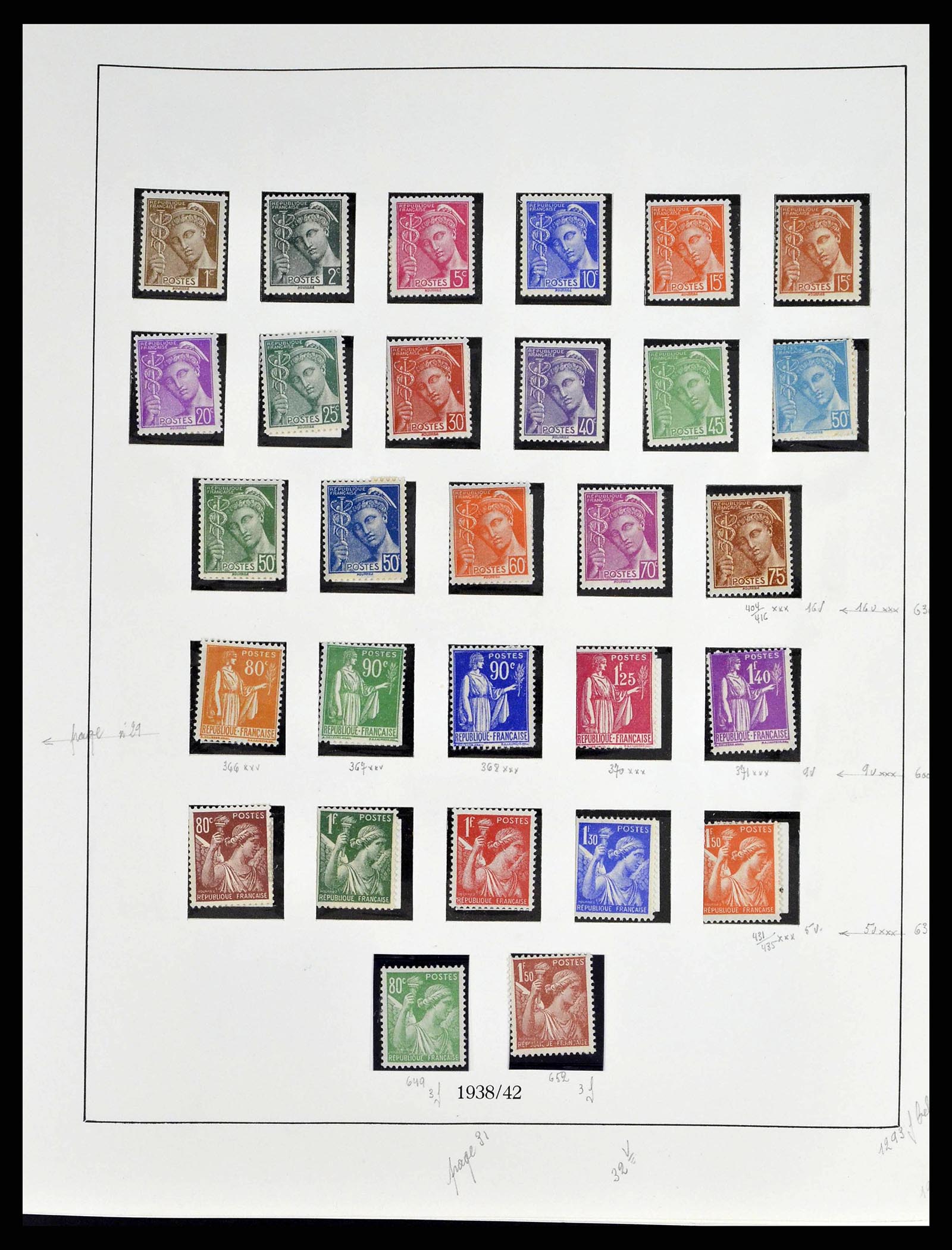 38651 0042 - Postzegelverzameling 38651 Frankrijk 1849-1978.