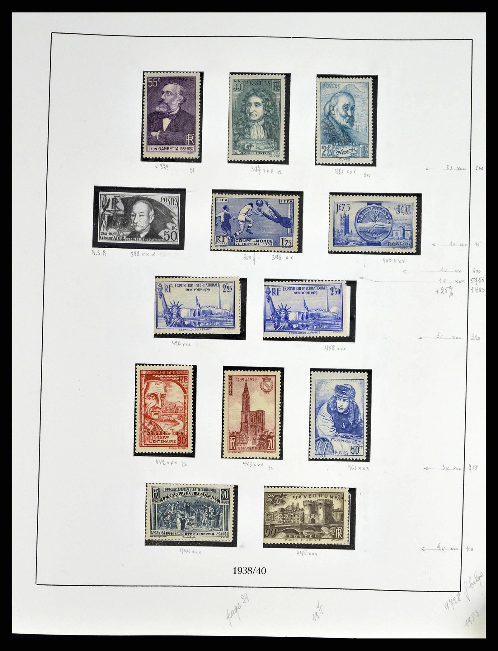 38651 0045 - Stamp collection 38651 France 1849-1978.