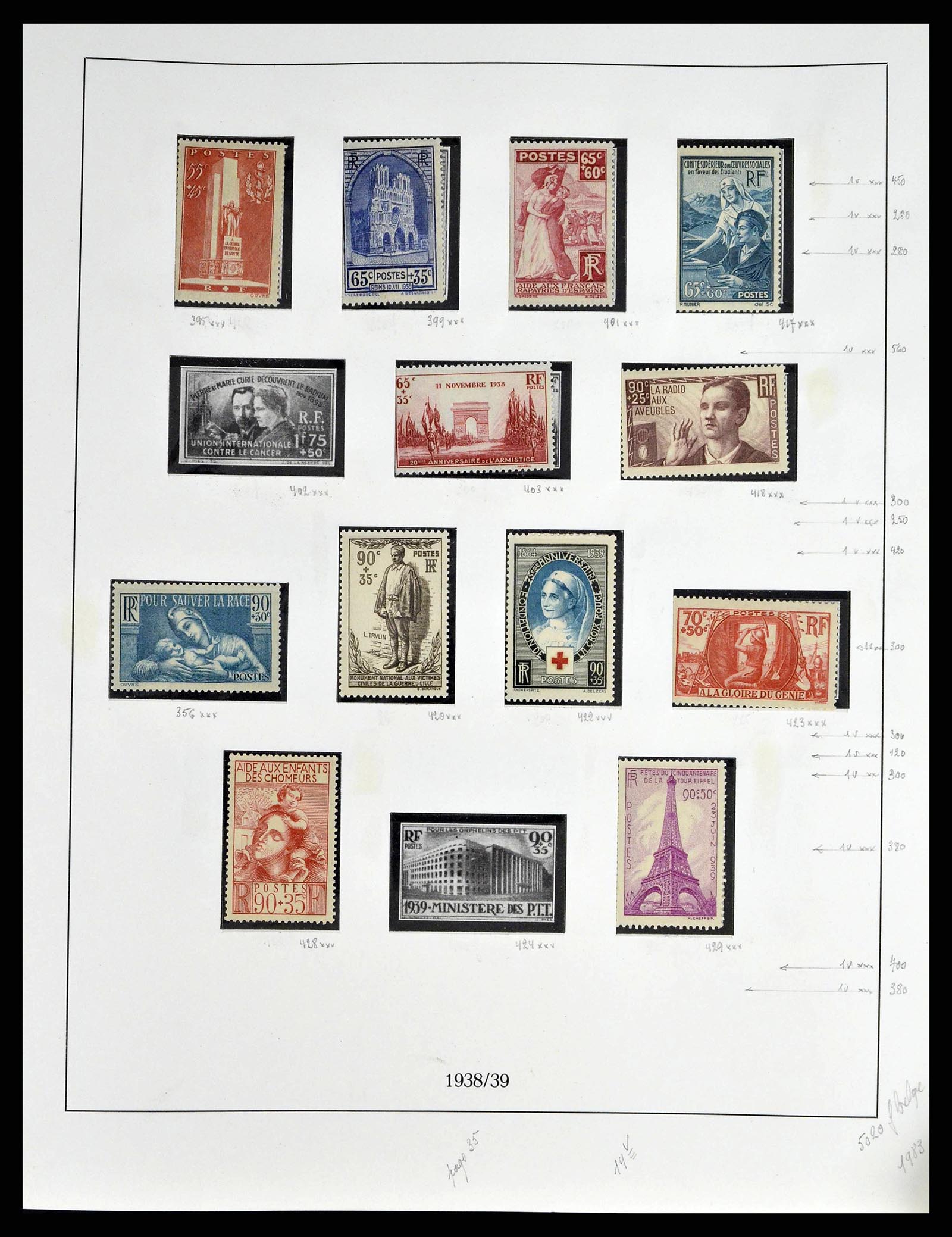 38651 0046 - Postzegelverzameling 38651 Frankrijk 1849-1978.