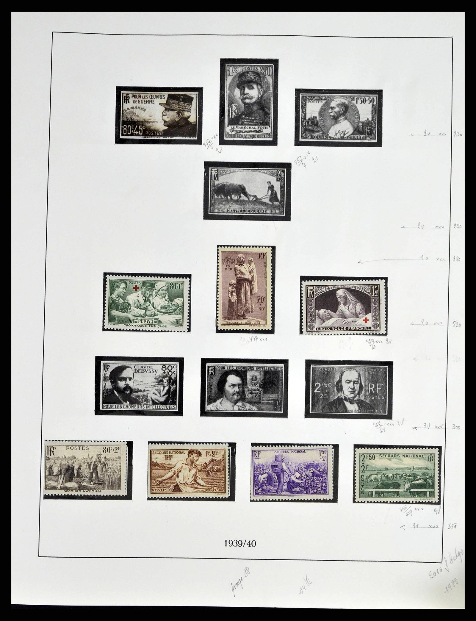 38651 0049 - Postzegelverzameling 38651 Frankrijk 1849-1978.