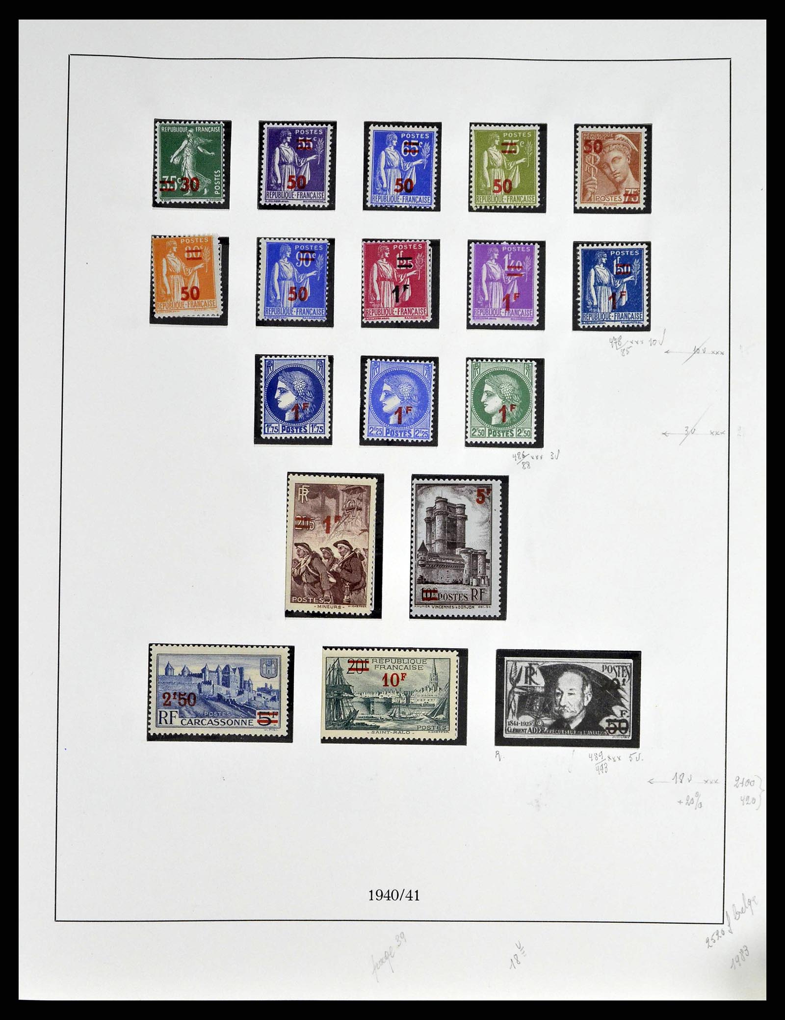 38651 0051 - Stamp collection 38651 France 1849-1978.