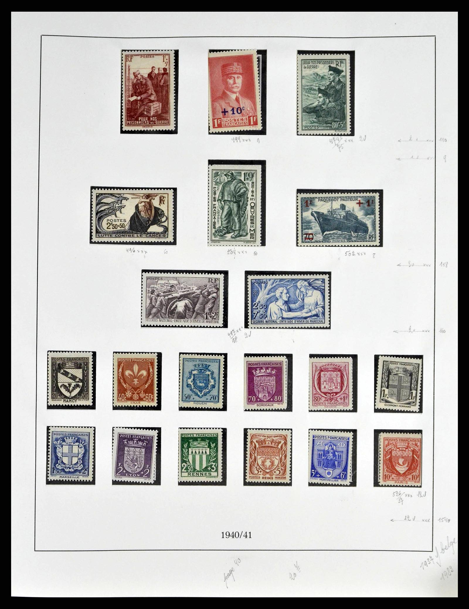 38651 0052 - Stamp collection 38651 France 1849-1978.