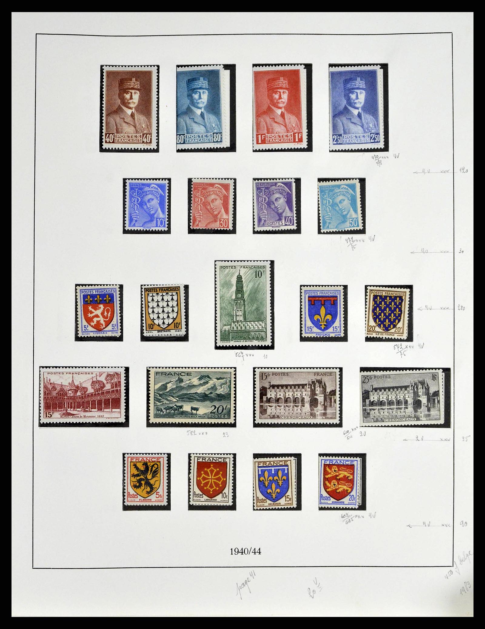 38651 0053 - Postzegelverzameling 38651 Frankrijk 1849-1978.