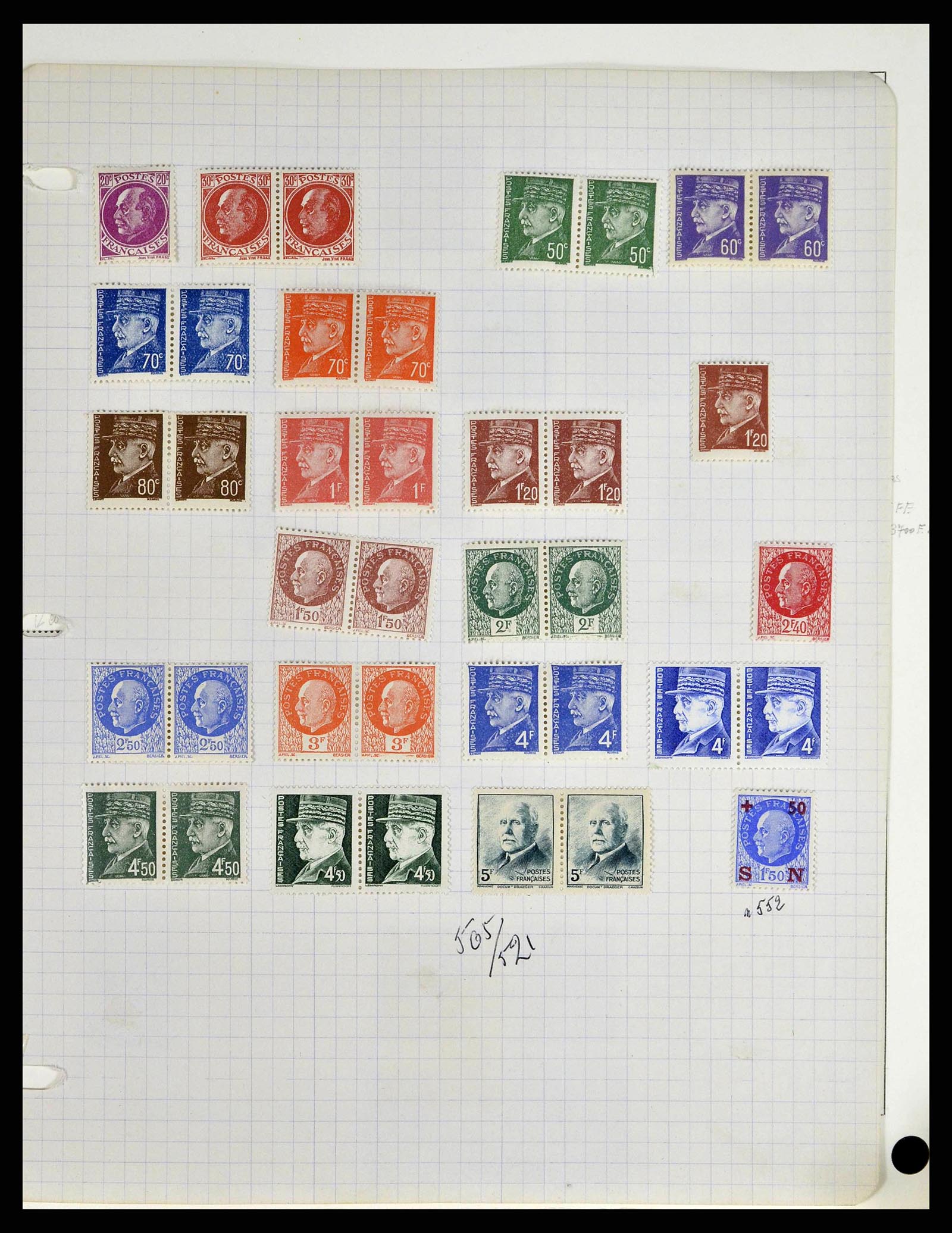 38651 0056 - Postzegelverzameling 38651 Frankrijk 1849-1978.
