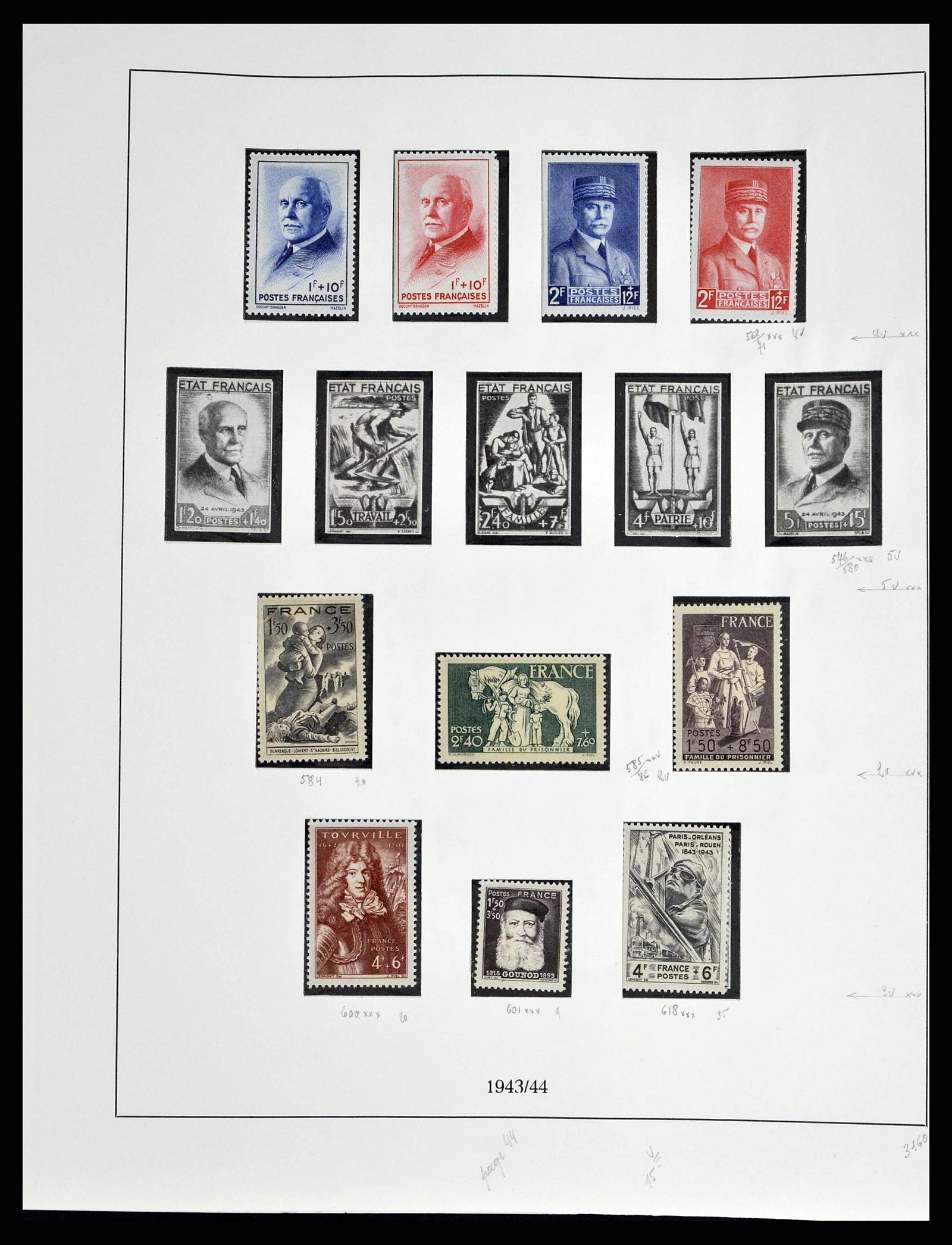 38651 0058 - Postzegelverzameling 38651 Frankrijk 1849-1978.