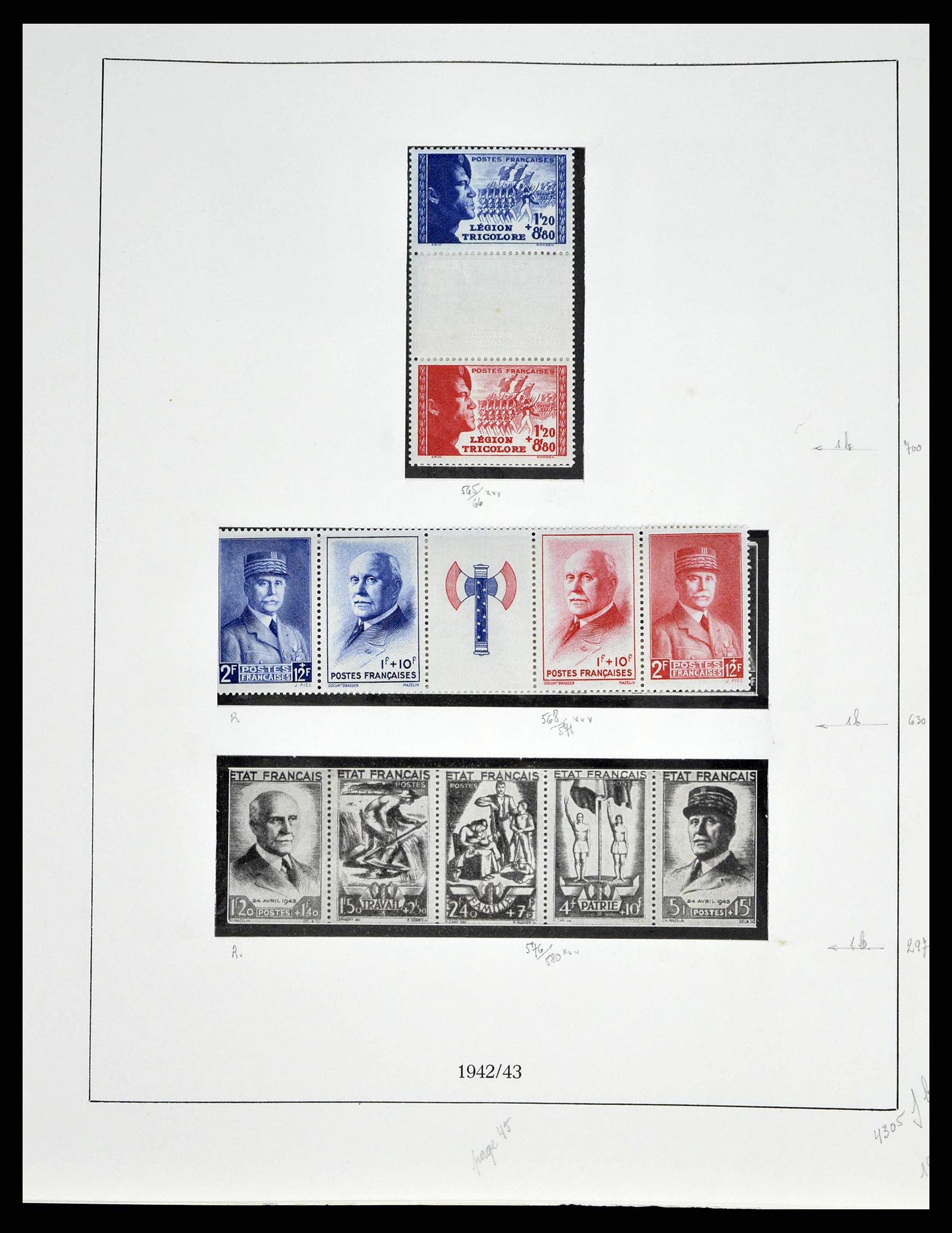 38651 0059 - Postzegelverzameling 38651 Frankrijk 1849-1978.