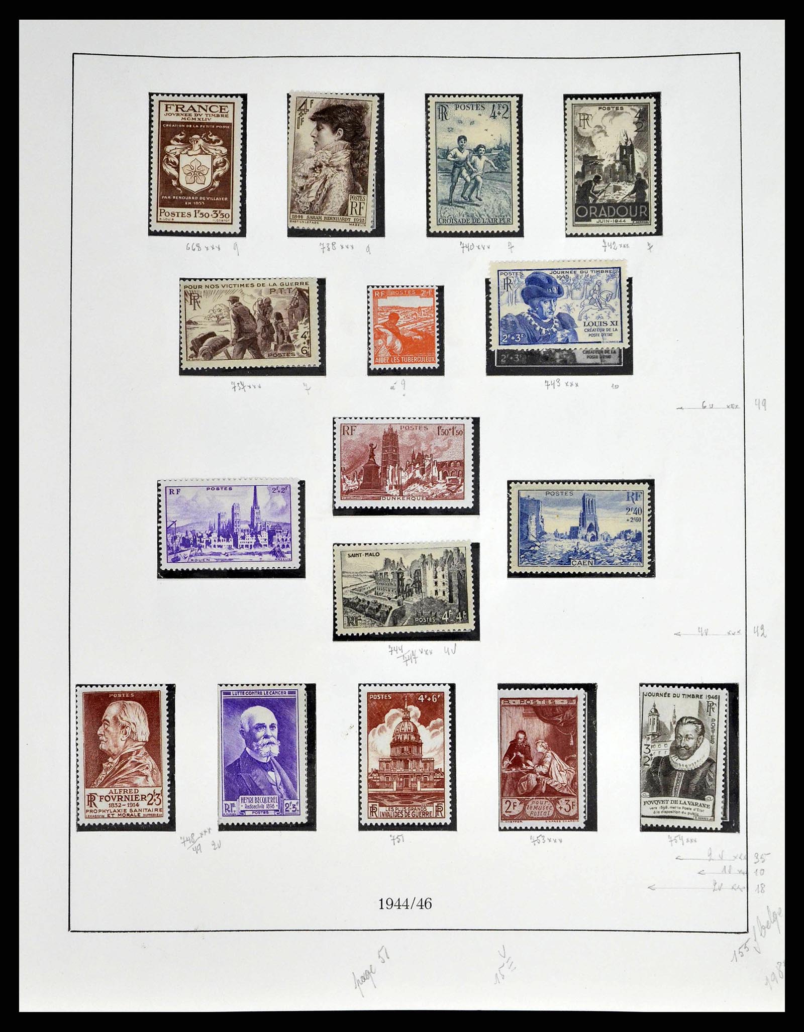38651 0066 - Stamp collection 38651 France 1849-1978.
