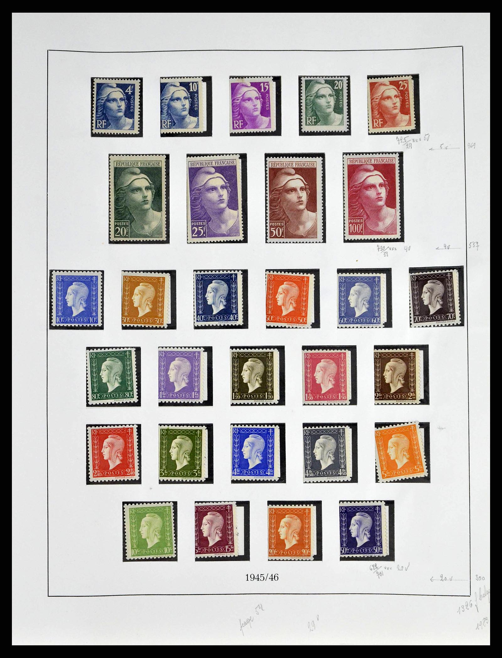 38651 0071 - Stamp collection 38651 France 1849-1978.