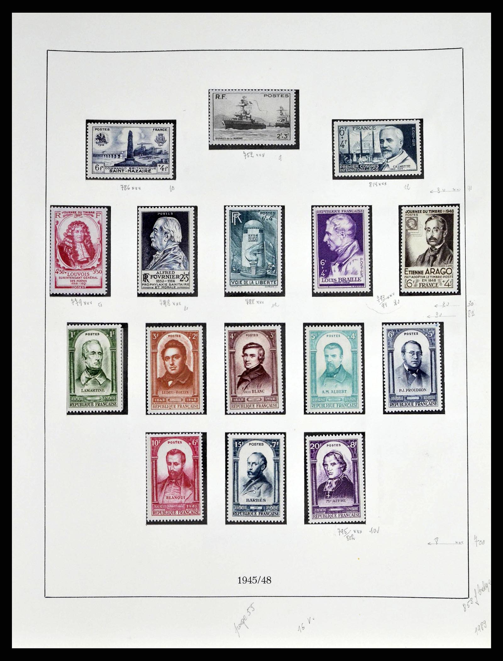 38651 0072 - Stamp collection 38651 France 1849-1978.