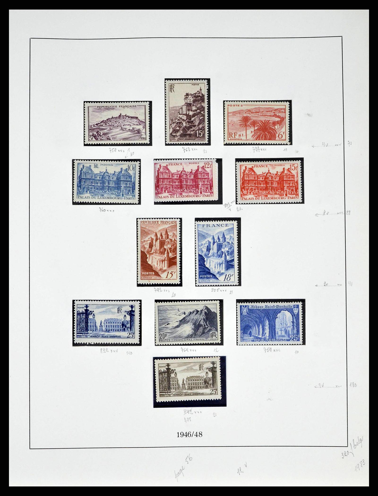 38651 0073 - Stamp collection 38651 France 1849-1978.