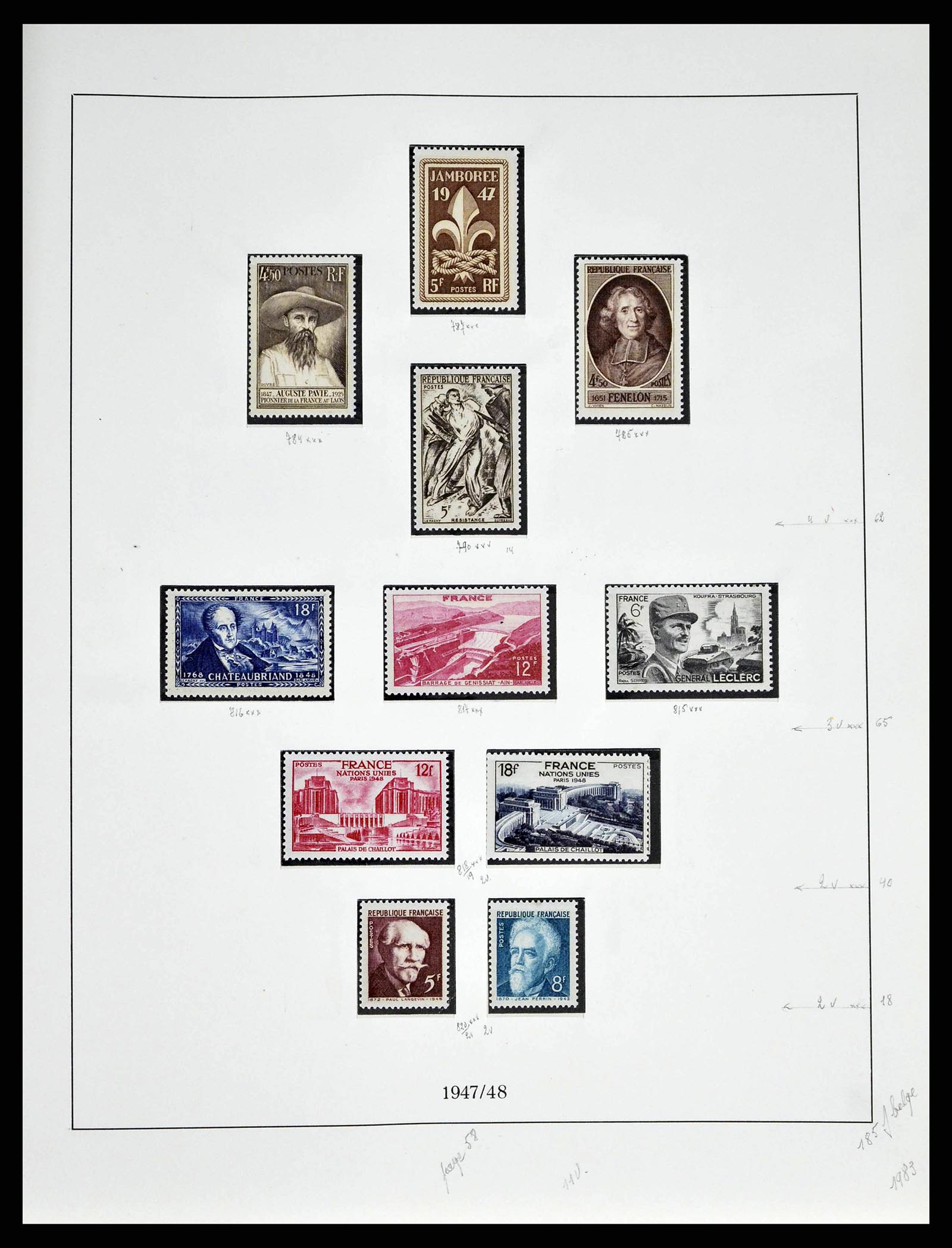 38651 0075 - Stamp collection 38651 France 1849-1978.