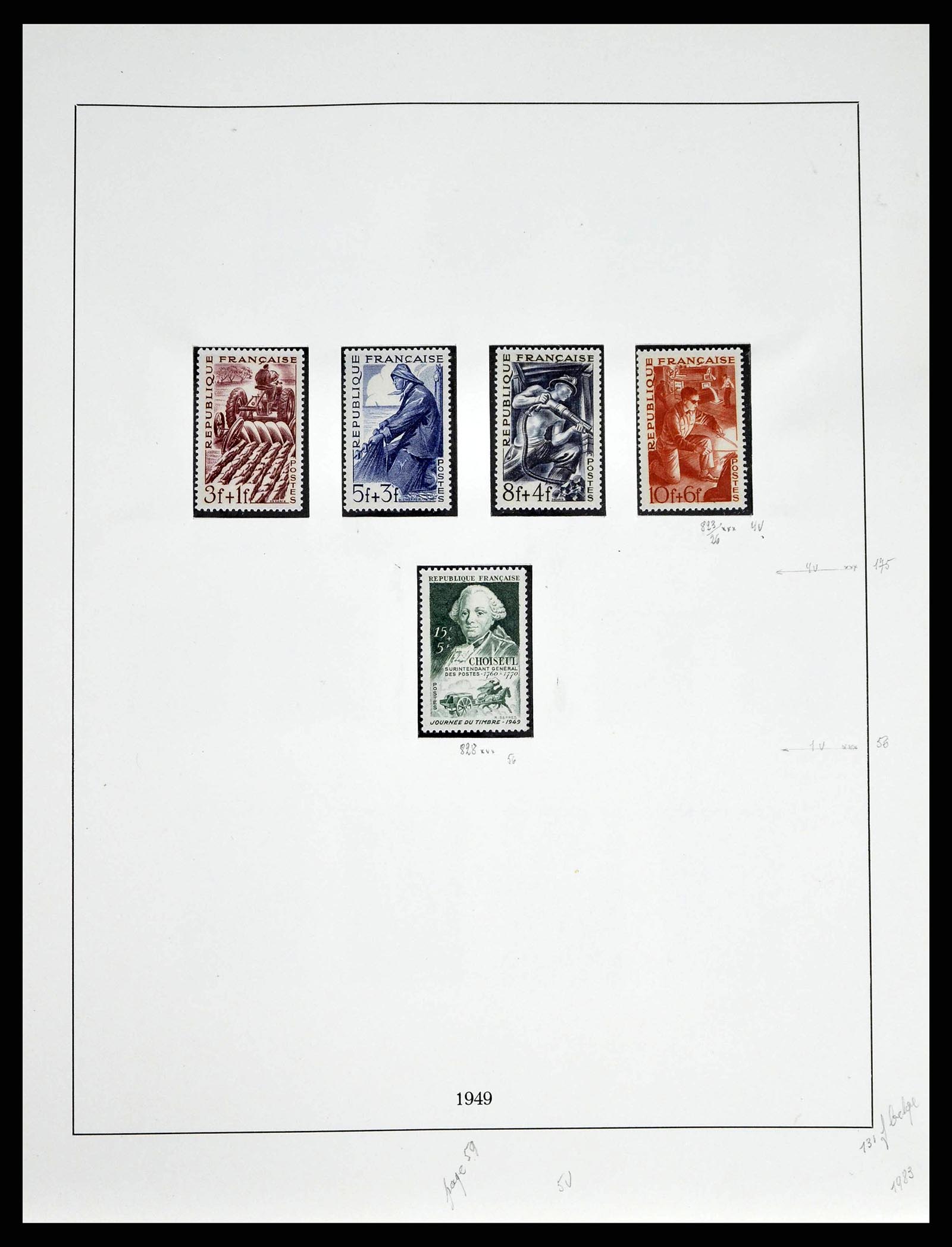 38651 0076 - Stamp collection 38651 France 1849-1978.