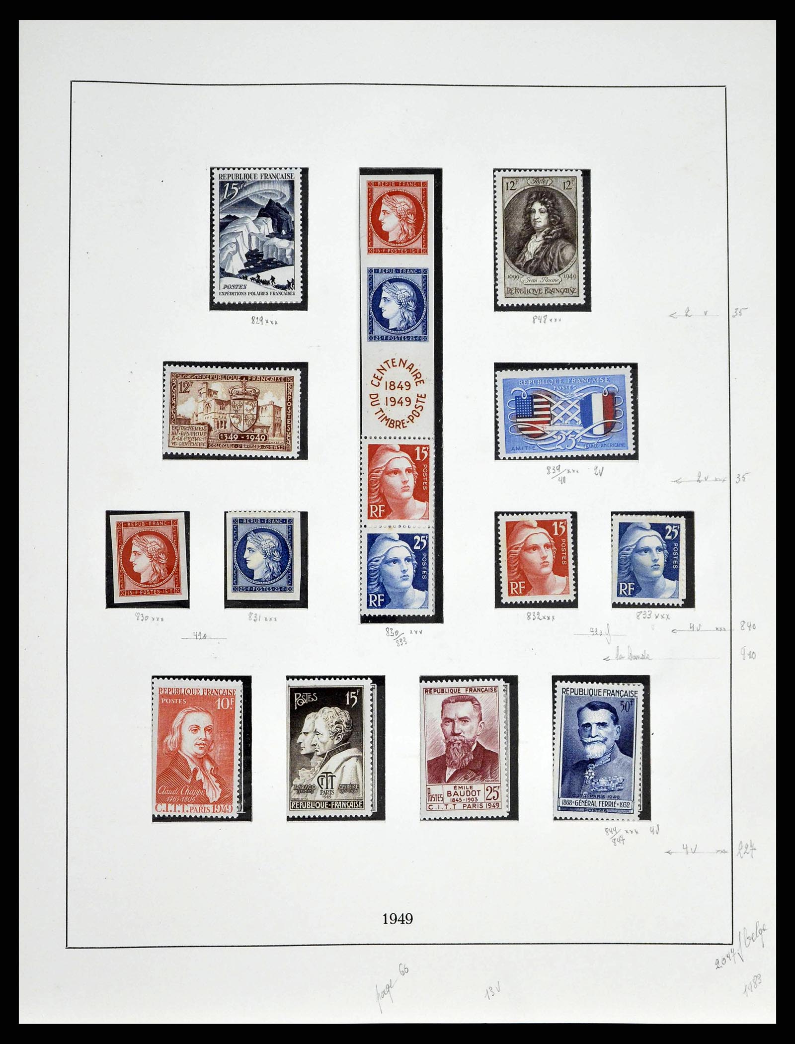 38651 0077 - Stamp collection 38651 France 1849-1978.
