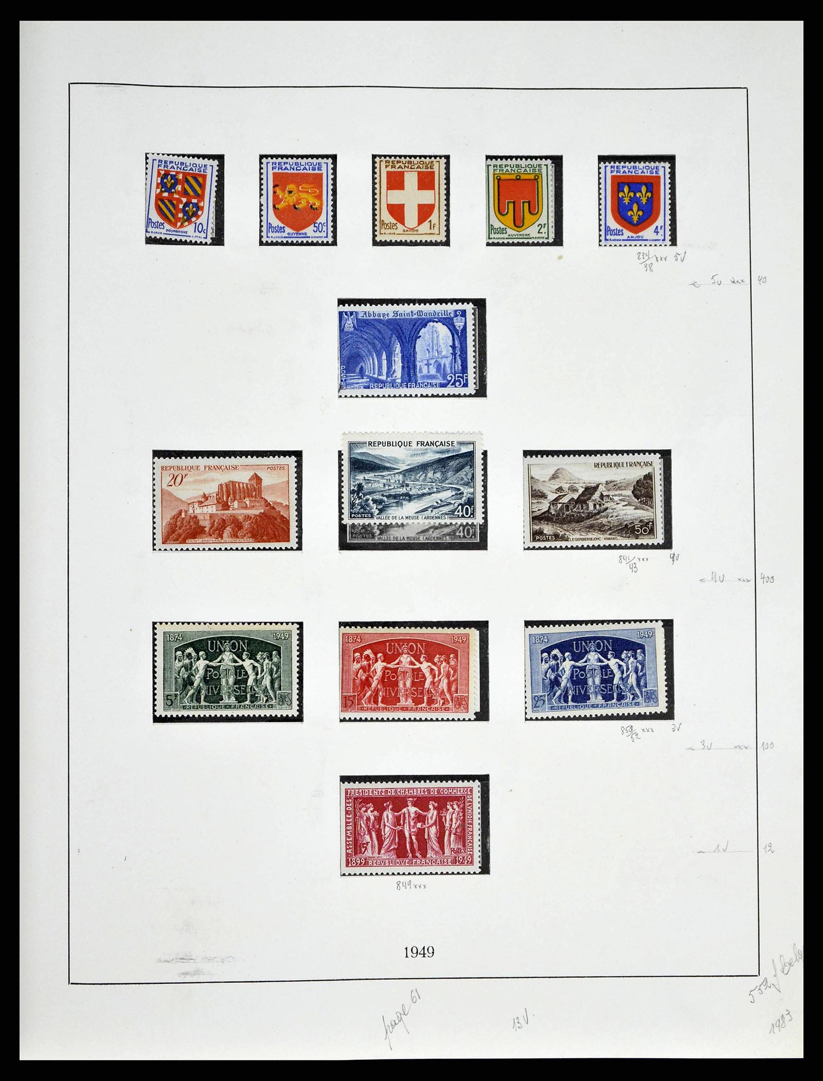 38651 0078 - Stamp collection 38651 France 1849-1978.