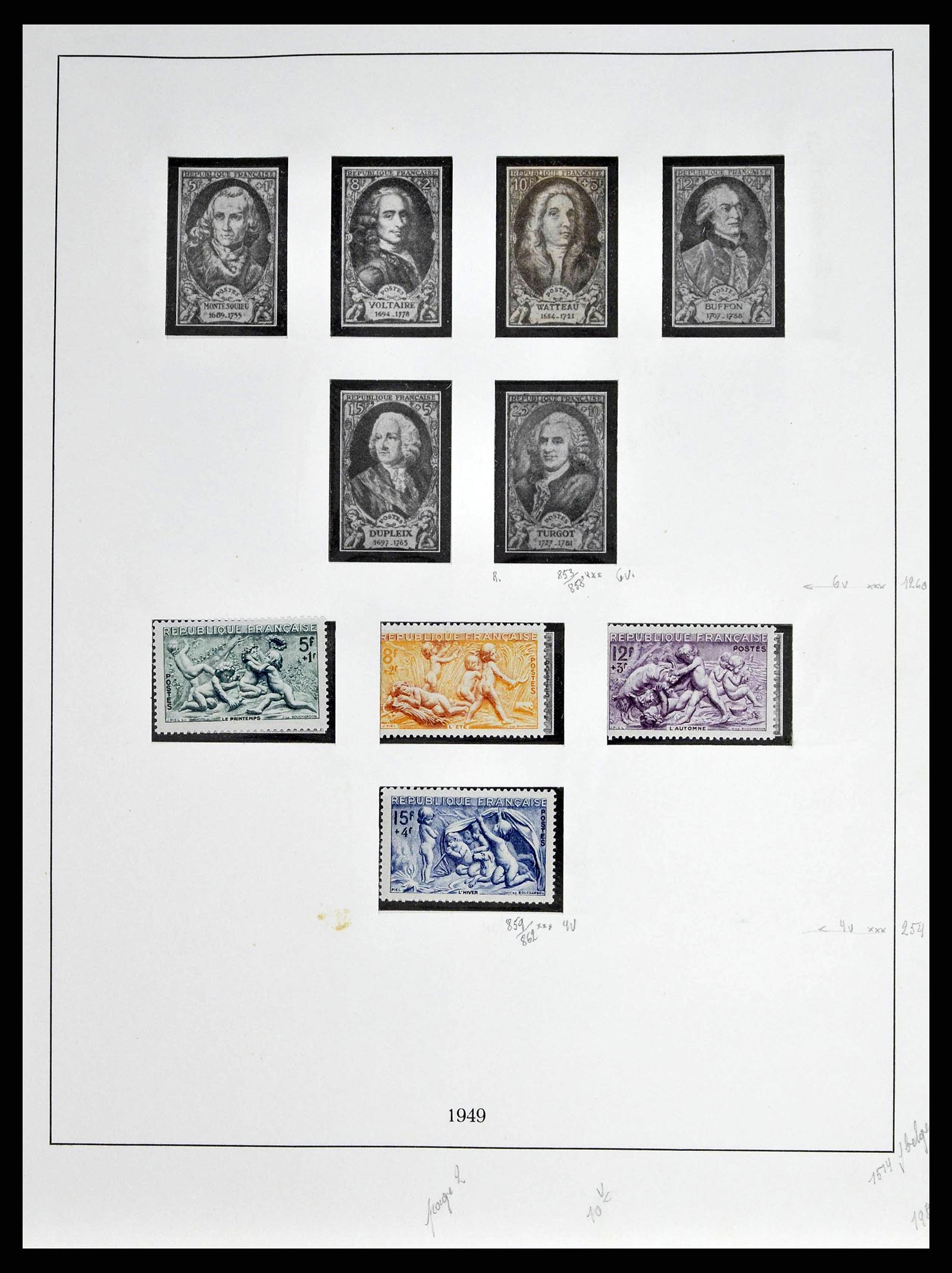 38651 0086 - Stamp collection 38651 France 1849-1978.