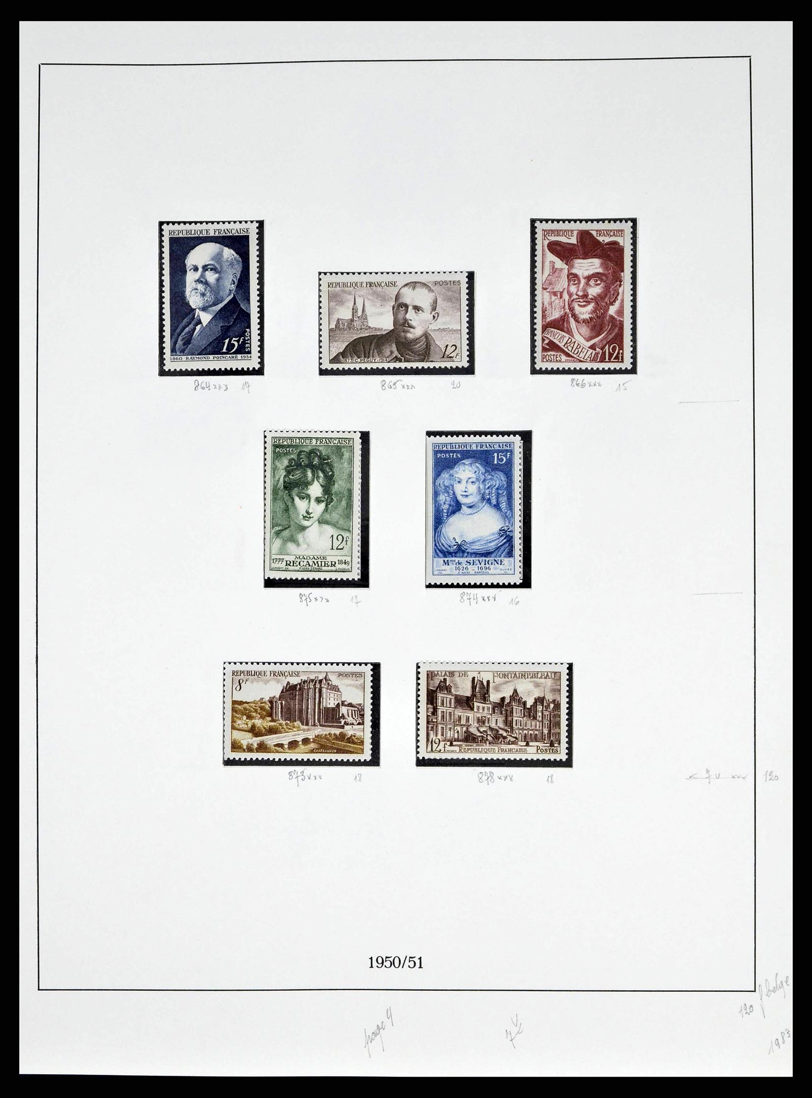 38651 0088 - Stamp collection 38651 France 1849-1978.