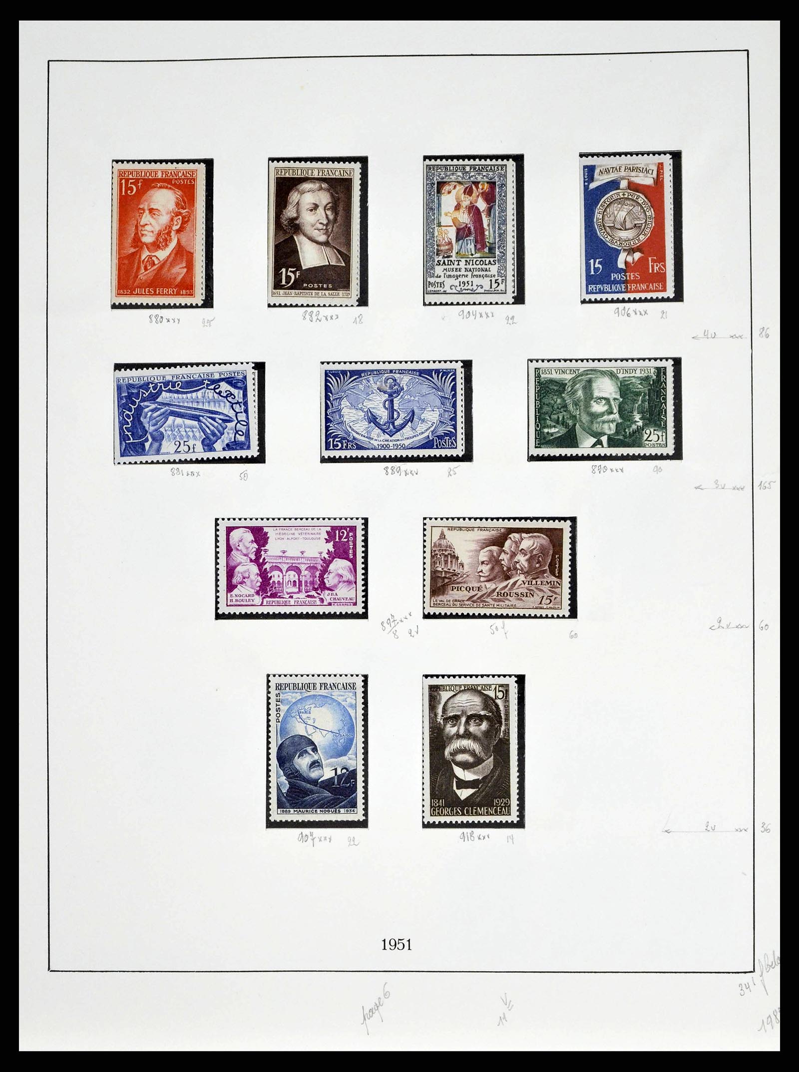 38651 0090 - Stamp collection 38651 France 1849-1978.