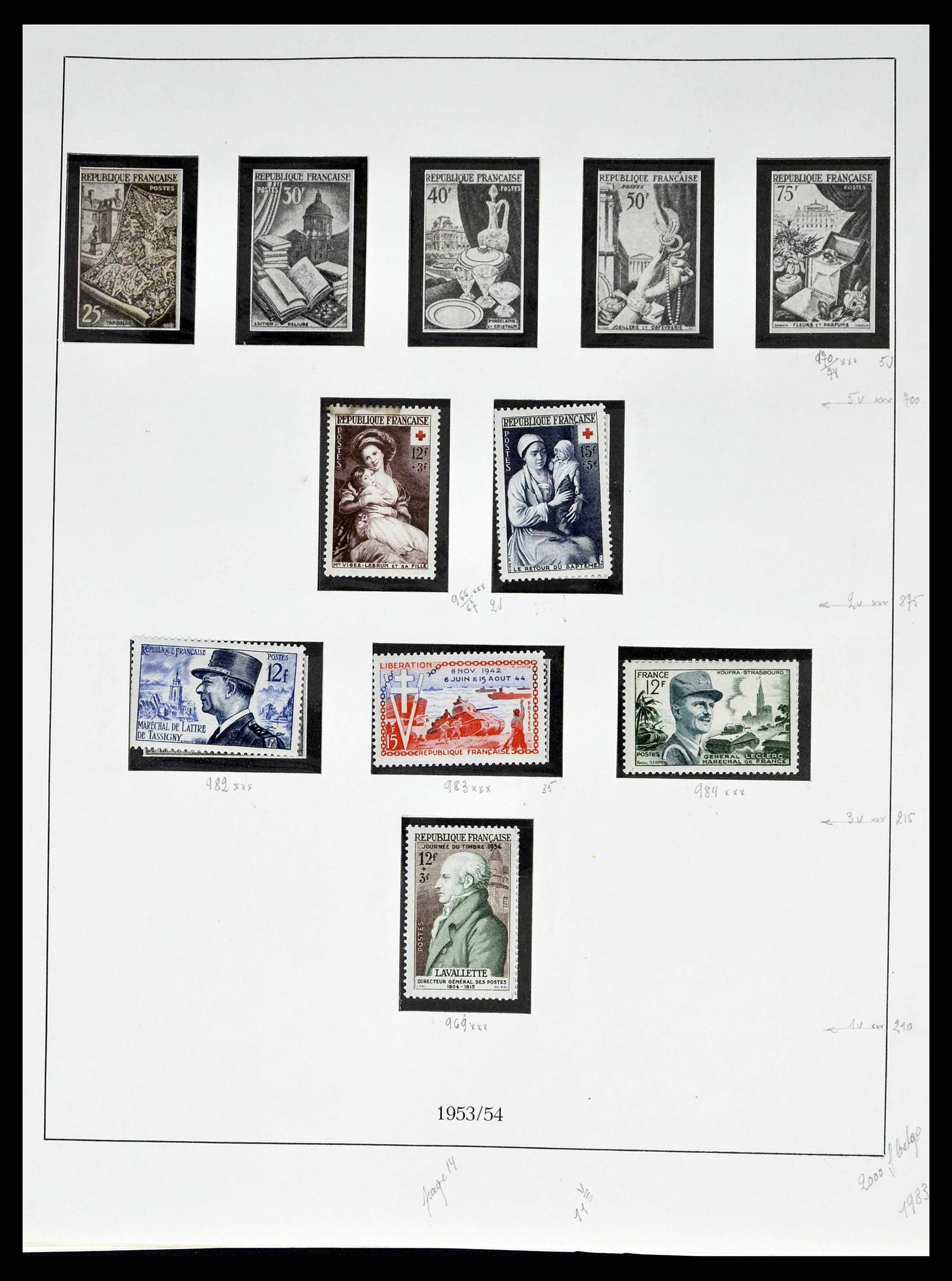 38651 0099 - Stamp collection 38651 France 1849-1978.