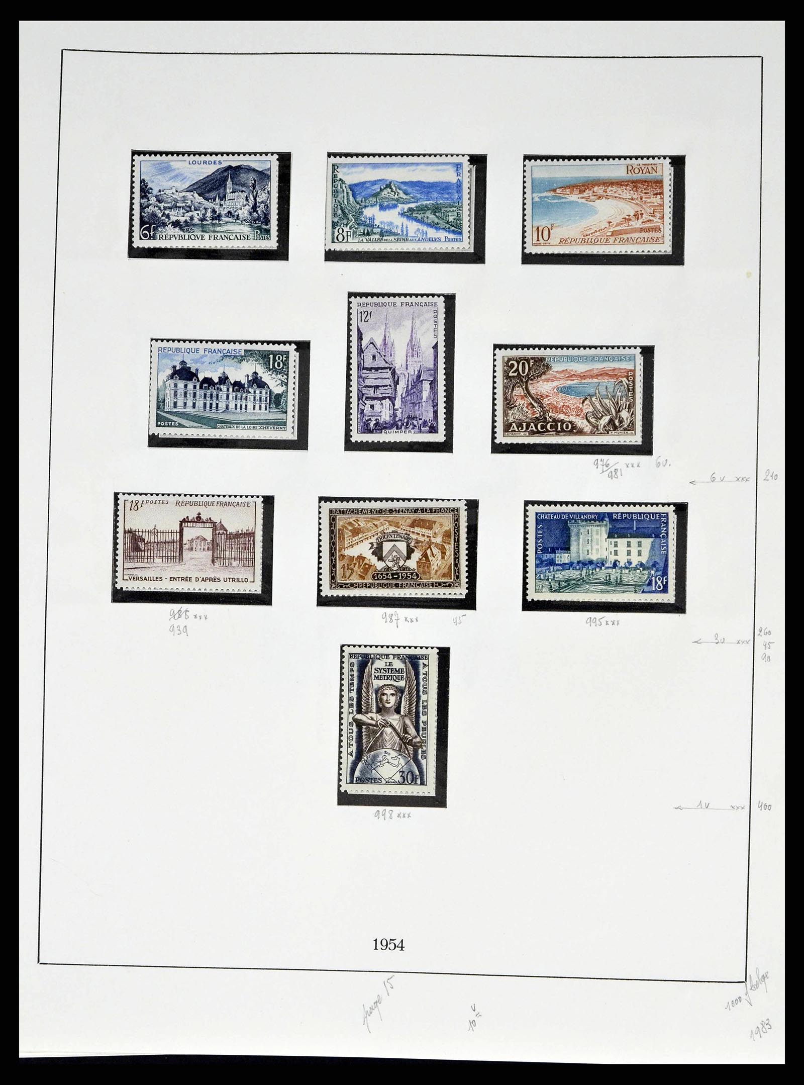38651 0100 - Stamp collection 38651 France 1849-1978.