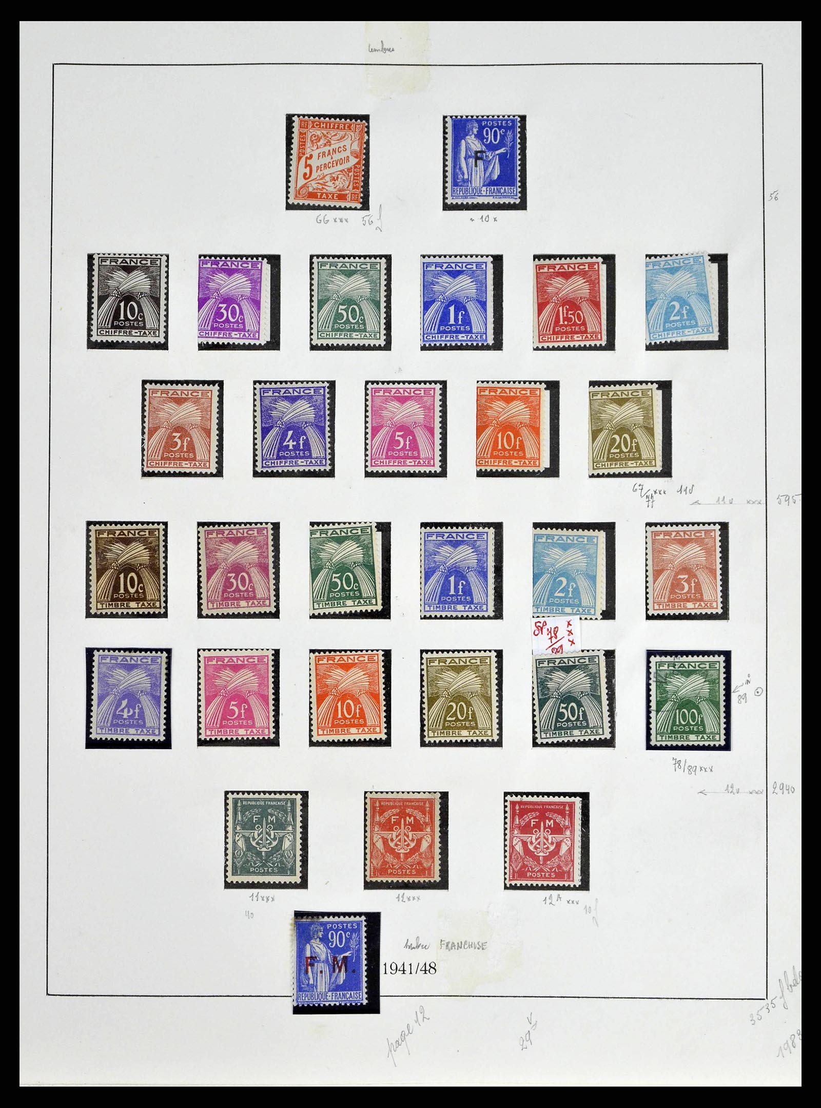 38651 0233 - Stamp collection 38651 France 1849-1978.