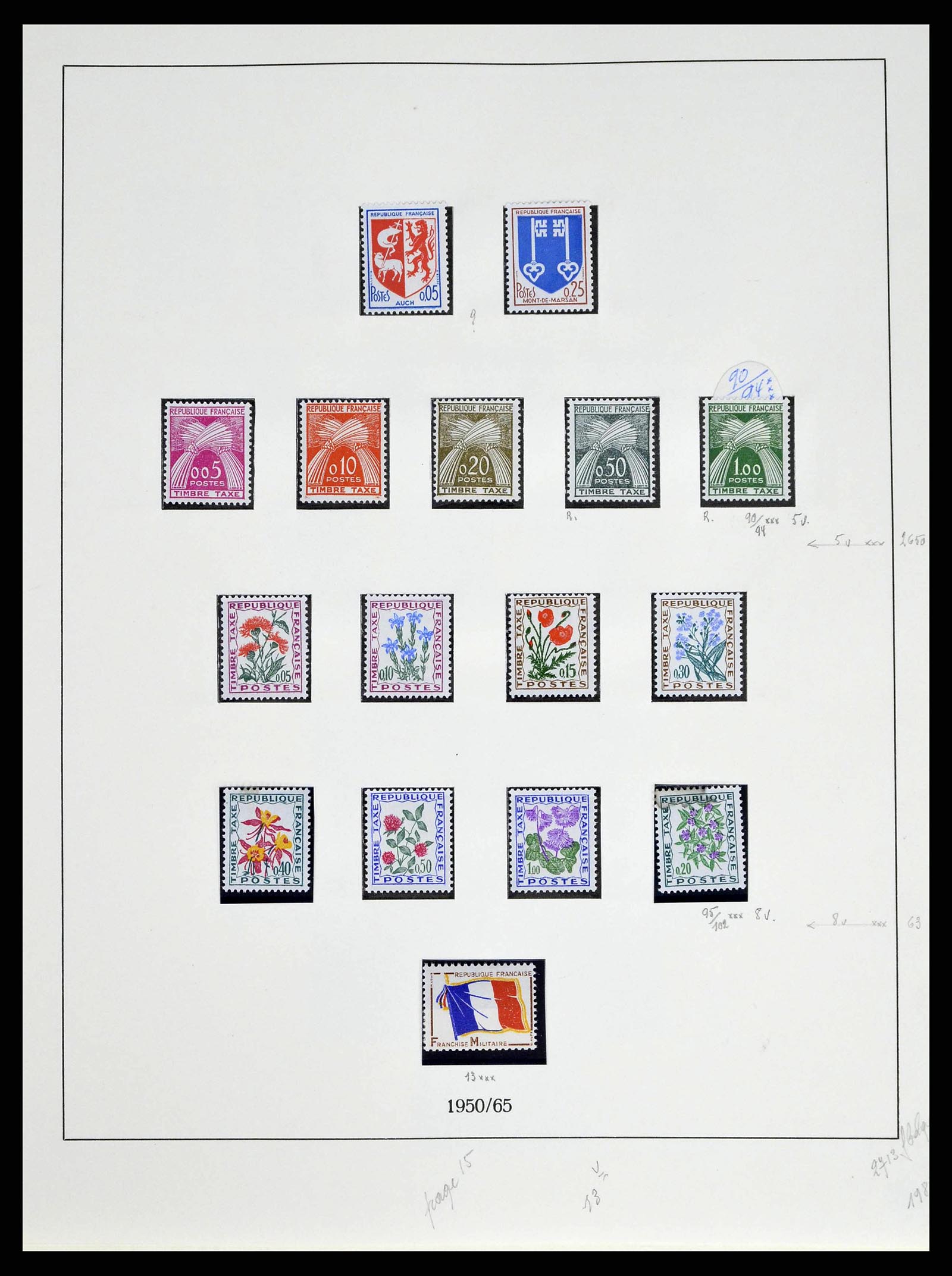 38651 0236 - Stamp collection 38651 France 1849-1978.