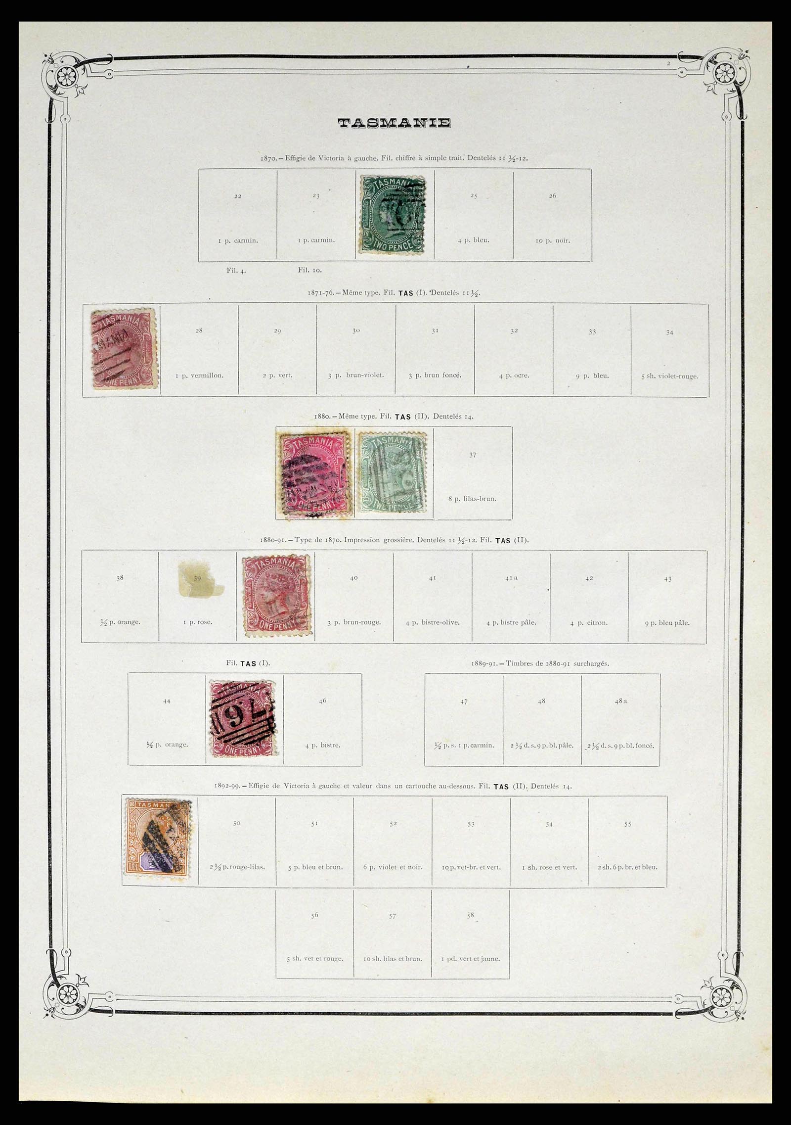 38656 0009 - Stamp collection 38656 Outside Europe 1860-1920.