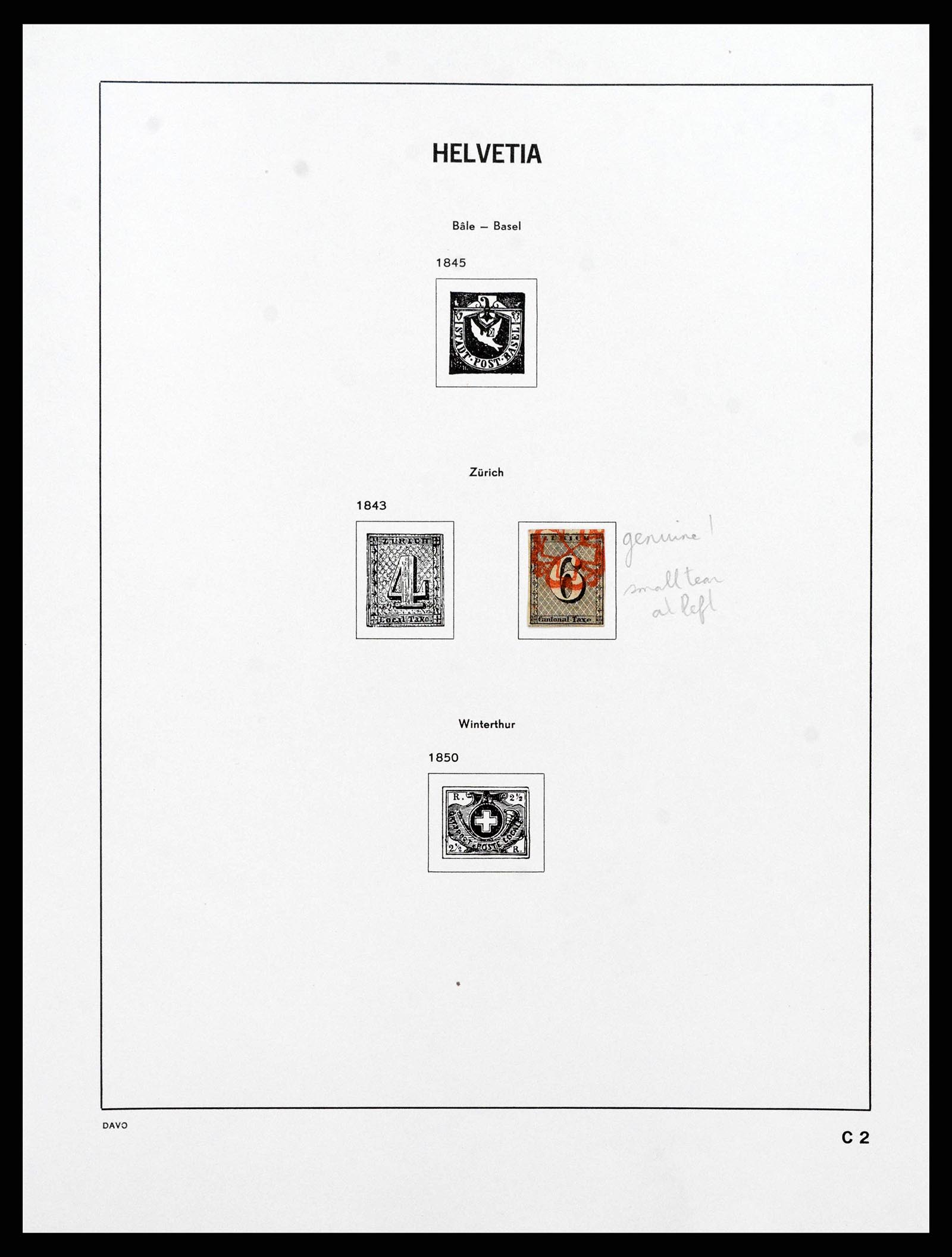 38657 0001 - Stamp collection 38657 Switzerland 1843-1998.