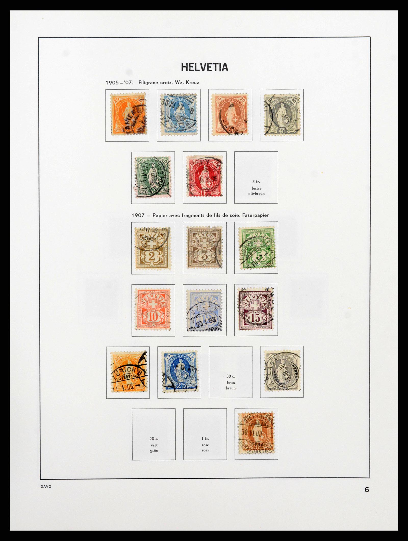 38657 0007 - Stamp collection 38657 Switzerland 1843-1998.