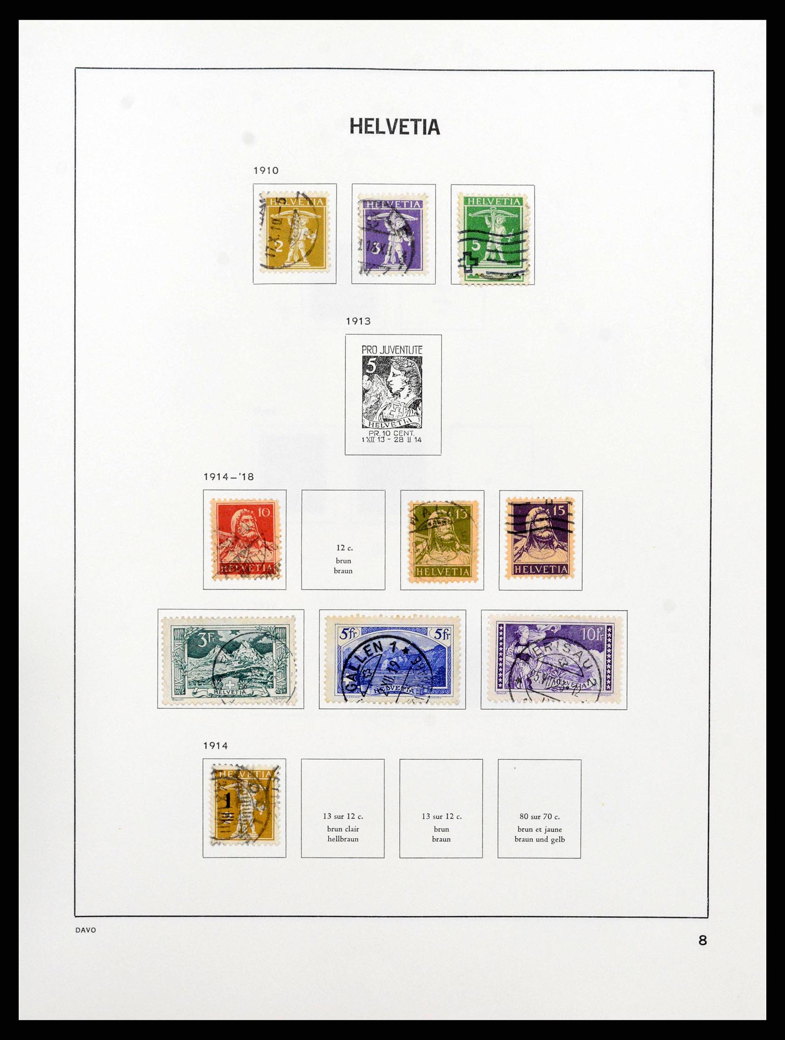 38657 0009 - Stamp collection 38657 Switzerland 1843-1998.