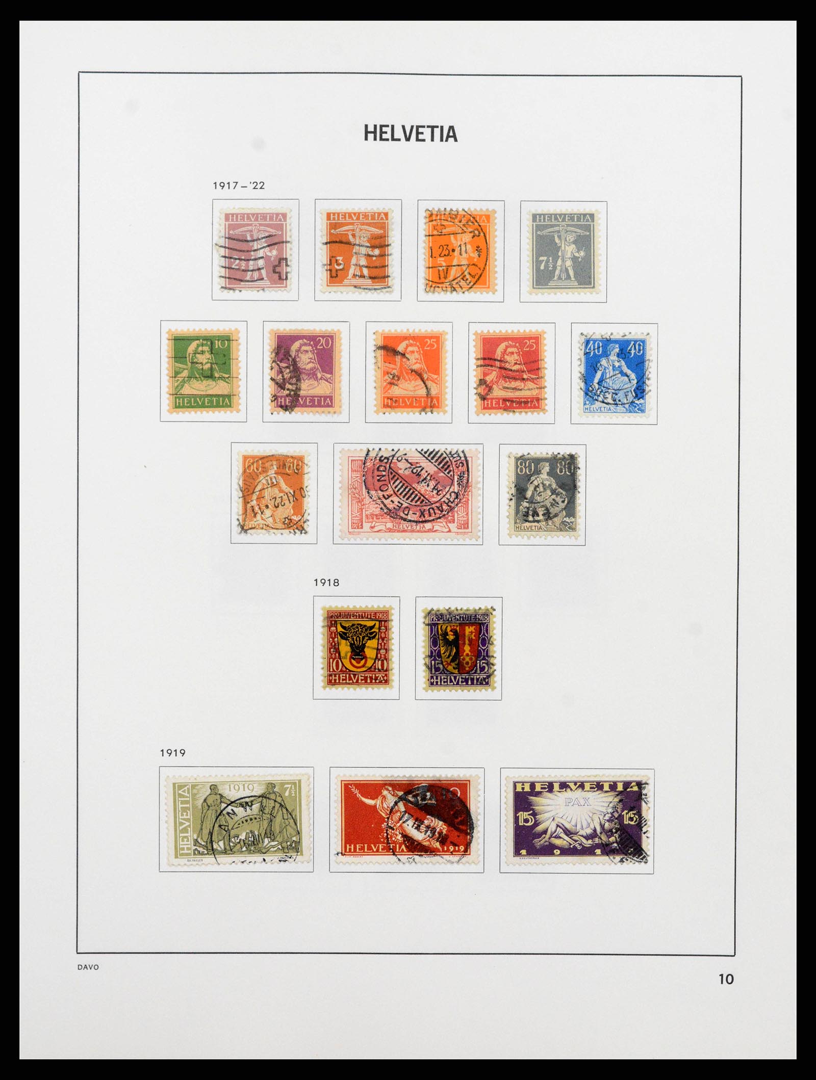 38657 0011 - Stamp collection 38657 Switzerland 1843-1998.