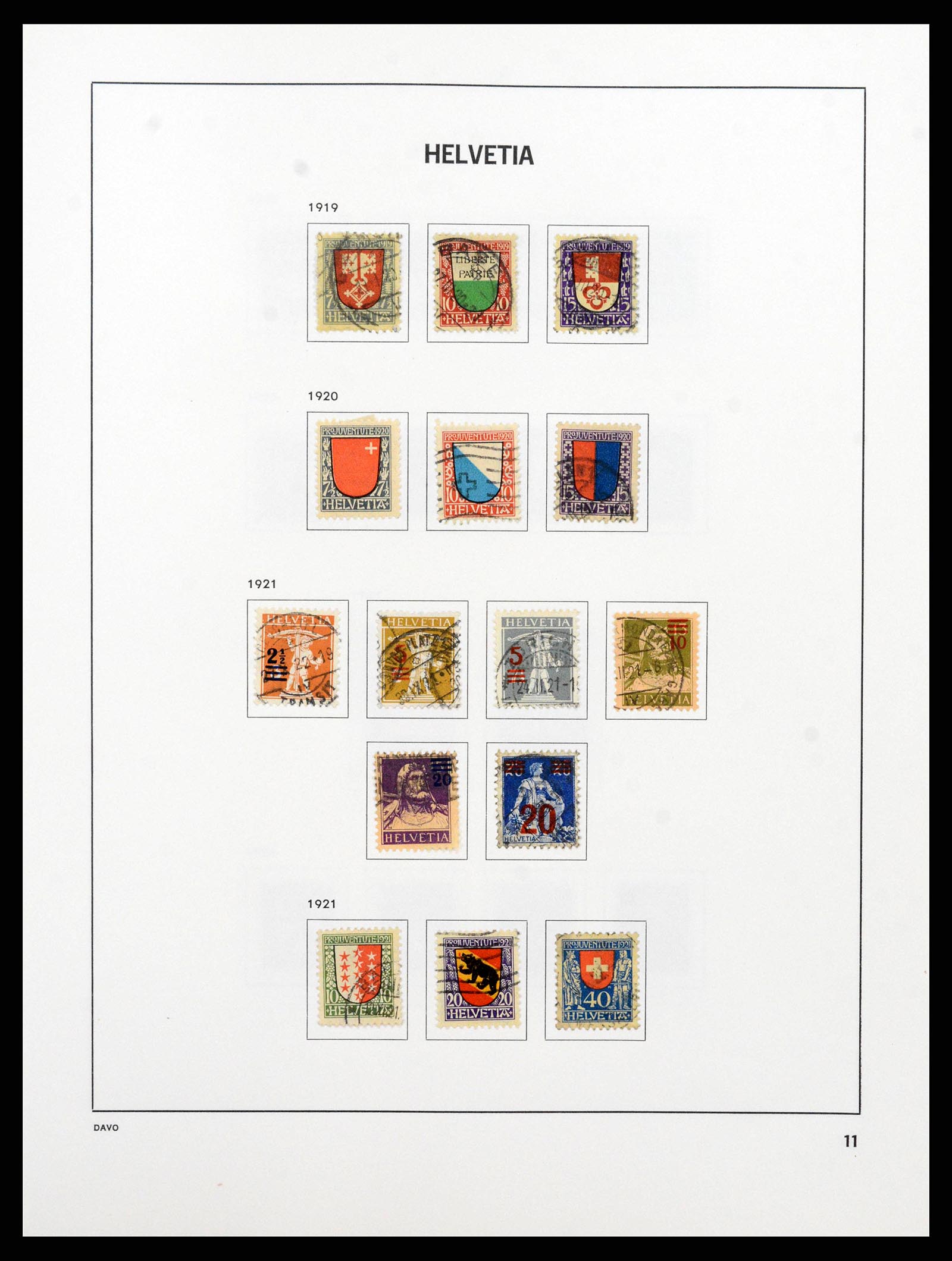 38657 0012 - Stamp collection 38657 Switzerland 1843-1998.