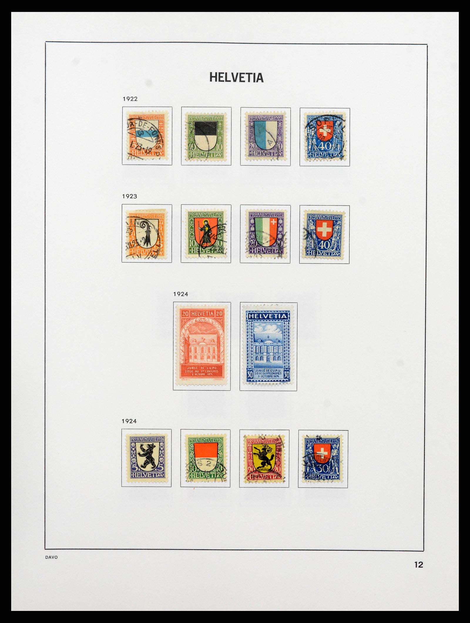 38657 0013 - Stamp collection 38657 Switzerland 1843-1998.