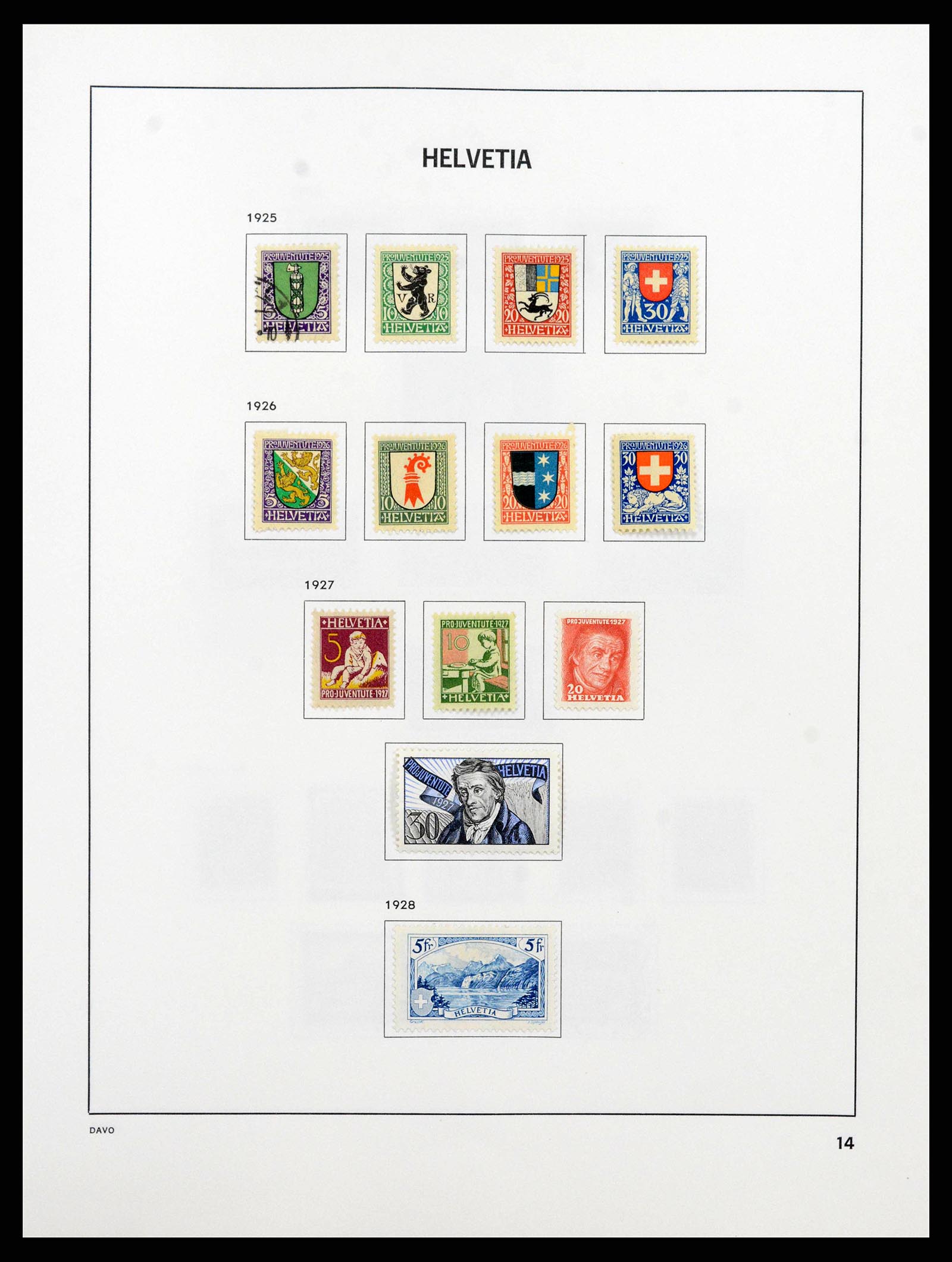 38657 0015 - Stamp collection 38657 Switzerland 1843-1998.