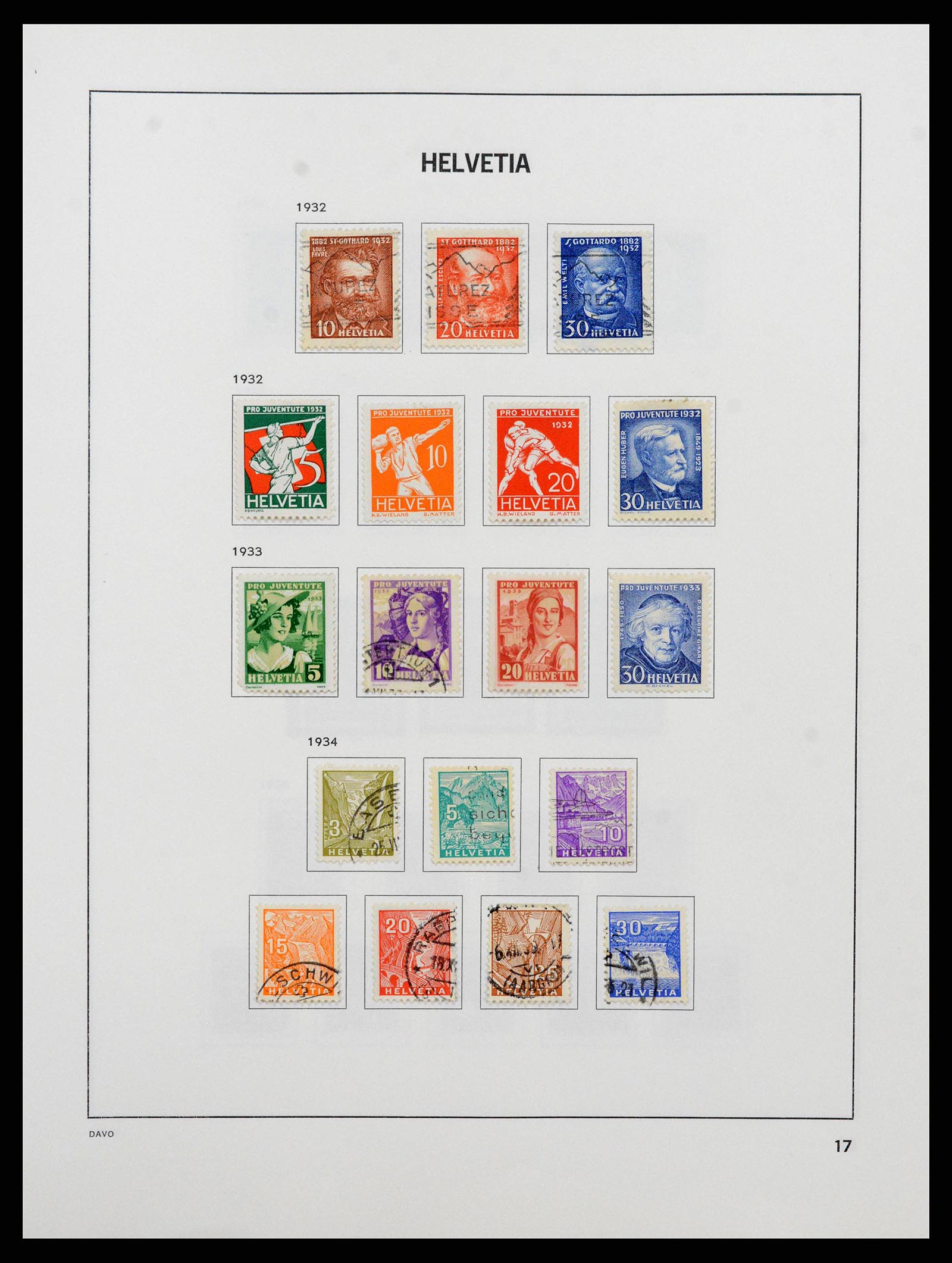 38657 0018 - Stamp collection 38657 Switzerland 1843-1998.