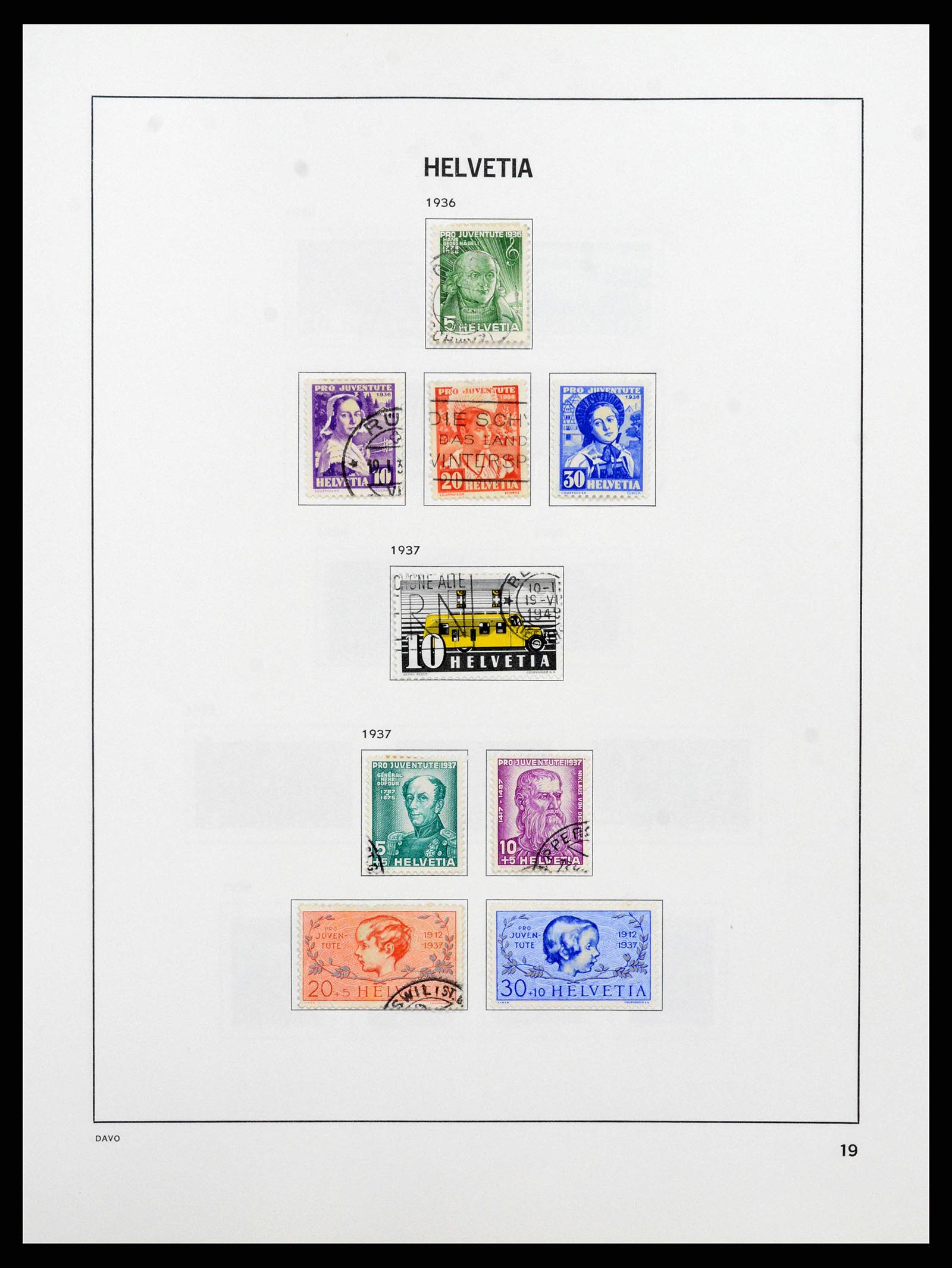 38657 0020 - Stamp collection 38657 Switzerland 1843-1998.