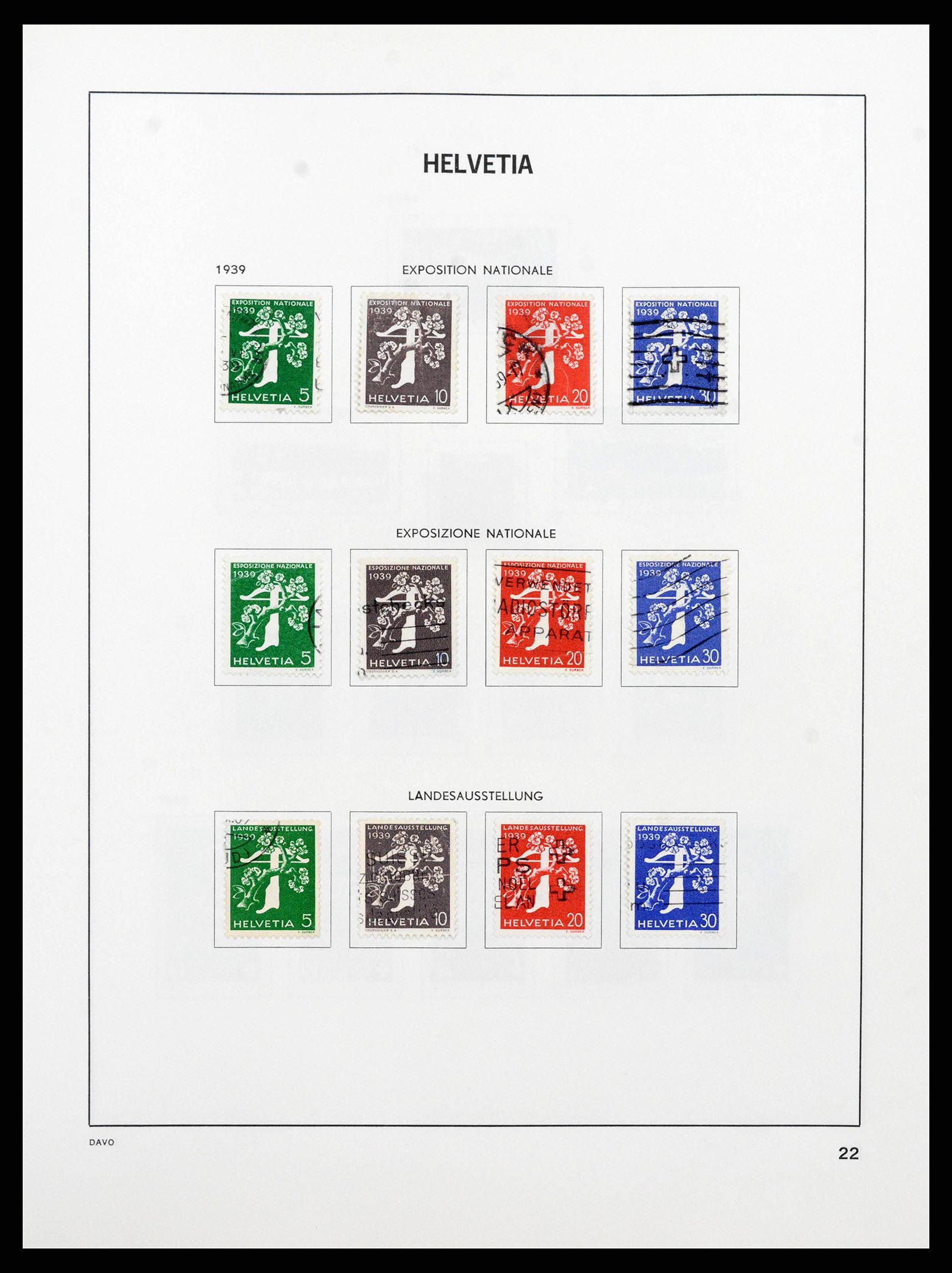 38657 0023 - Stamp collection 38657 Switzerland 1843-1998.
