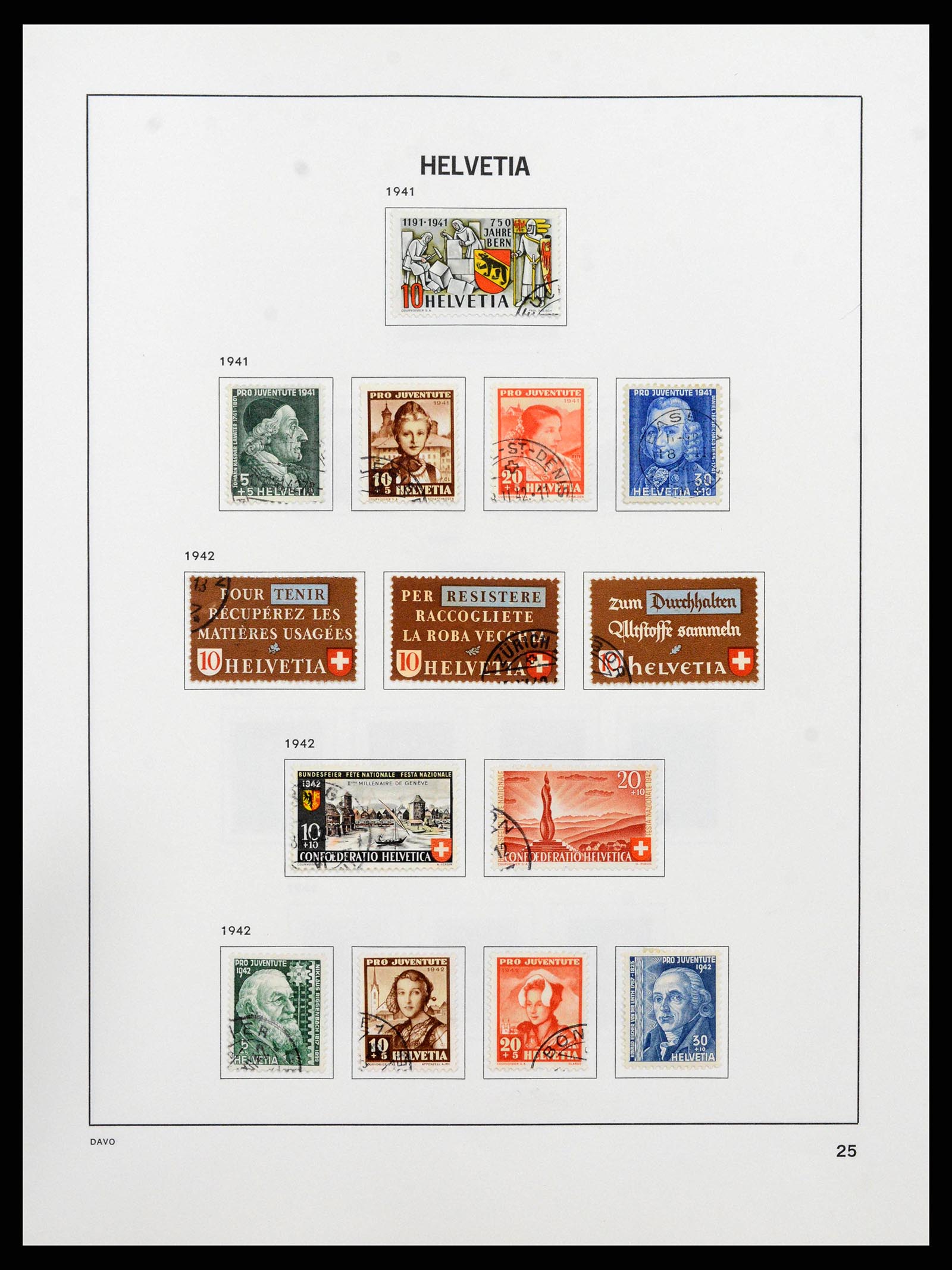 38657 0026 - Stamp collection 38657 Switzerland 1843-1998.
