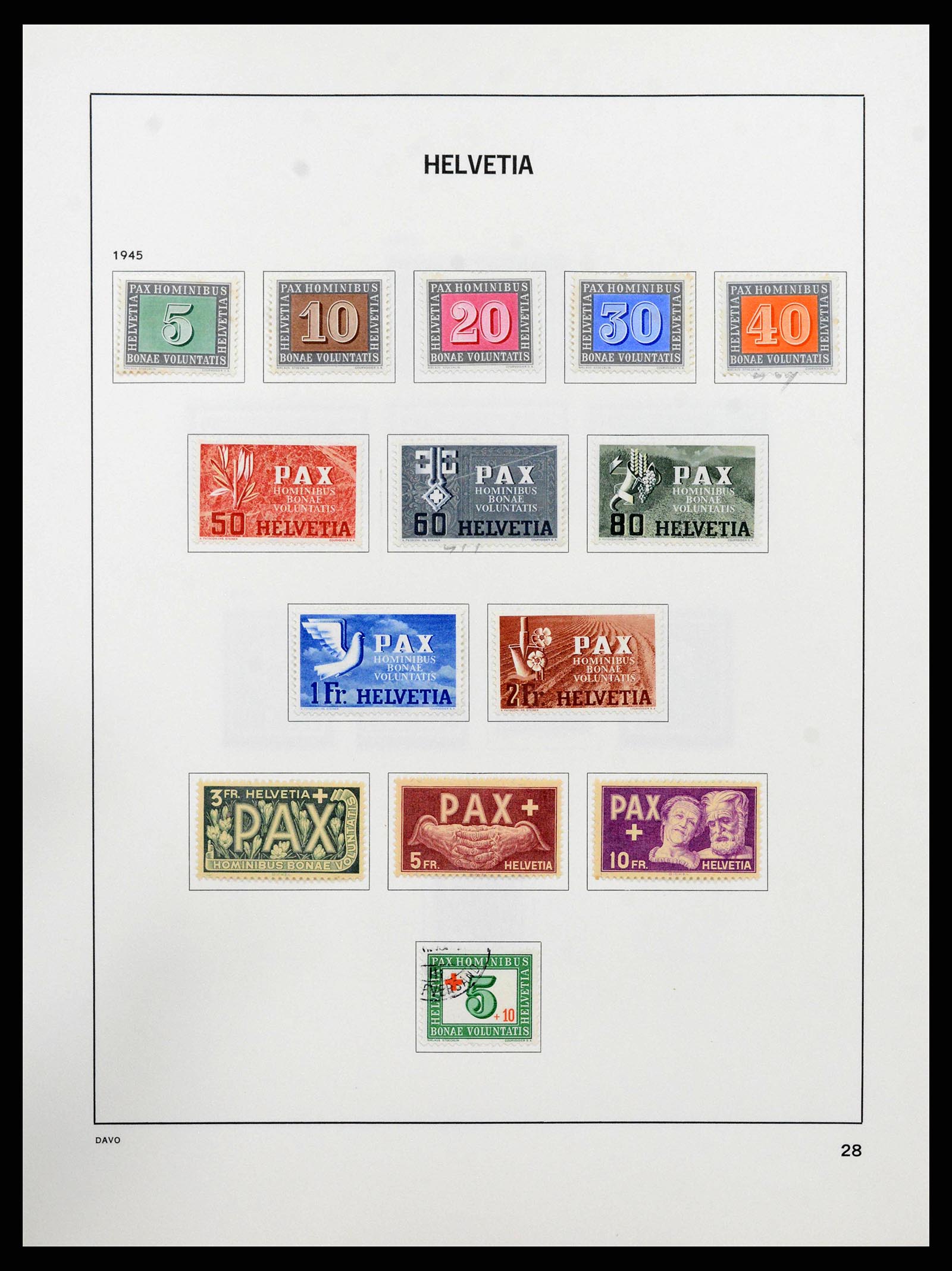 38657 0029 - Stamp collection 38657 Switzerland 1843-1998.