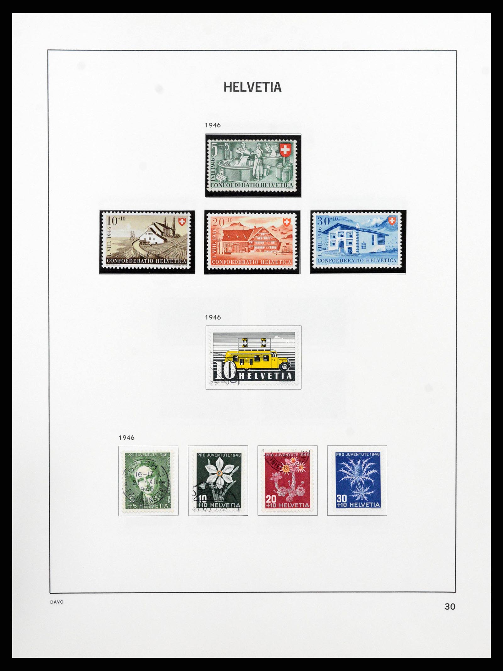 38657 0031 - Stamp collection 38657 Switzerland 1843-1998.