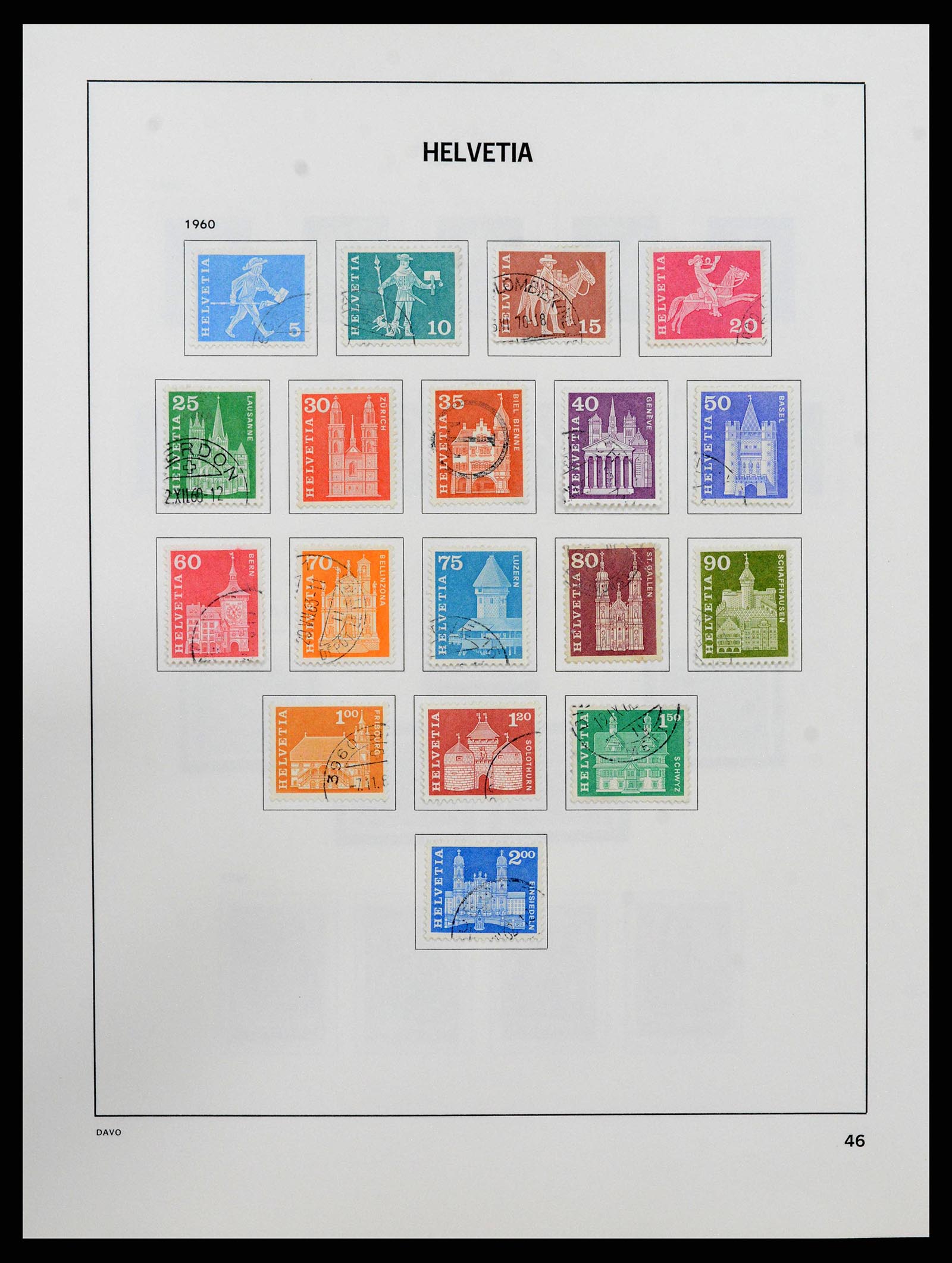 38657 0047 - Postzegelverzameling 38657 Zwitserland 1843-1998.